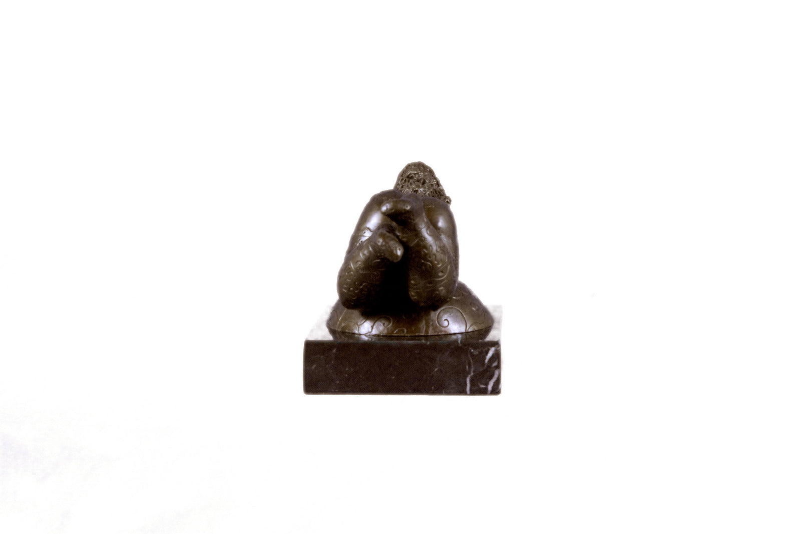 Signed Original a Tribute to Botero Female Bronze Sculpture Statue Figurine