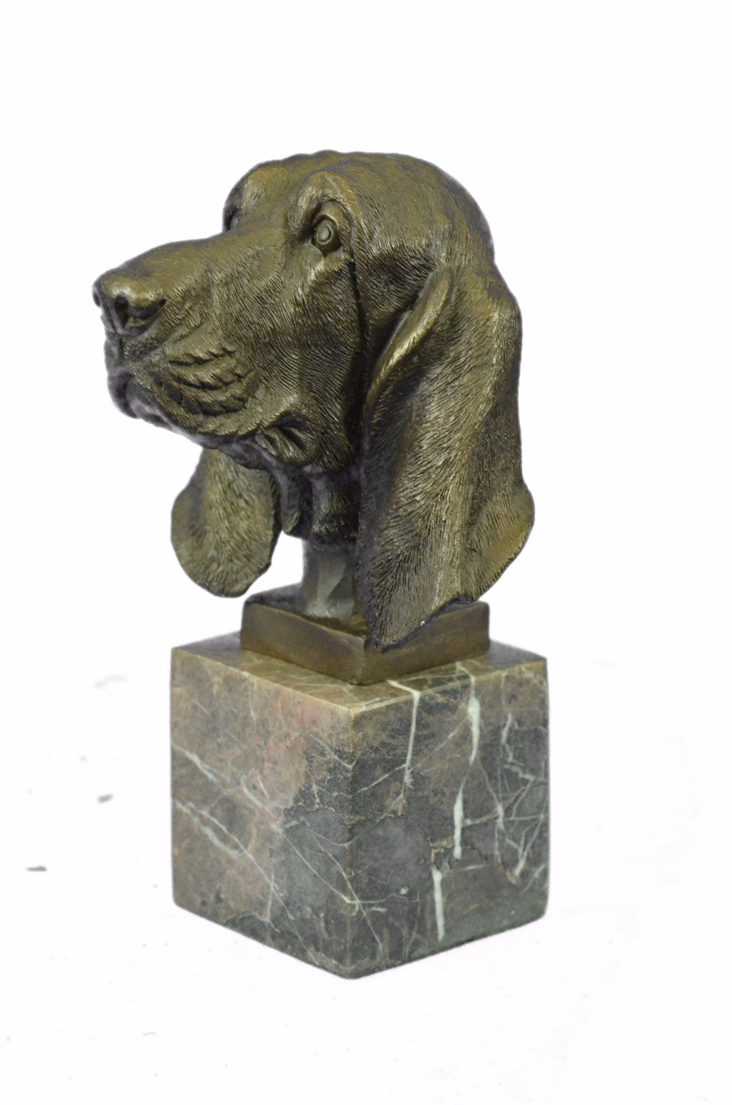 Handcrafted bronze sculpture SALE Mar Breeder Dog Scent Hound Basset Puppy
