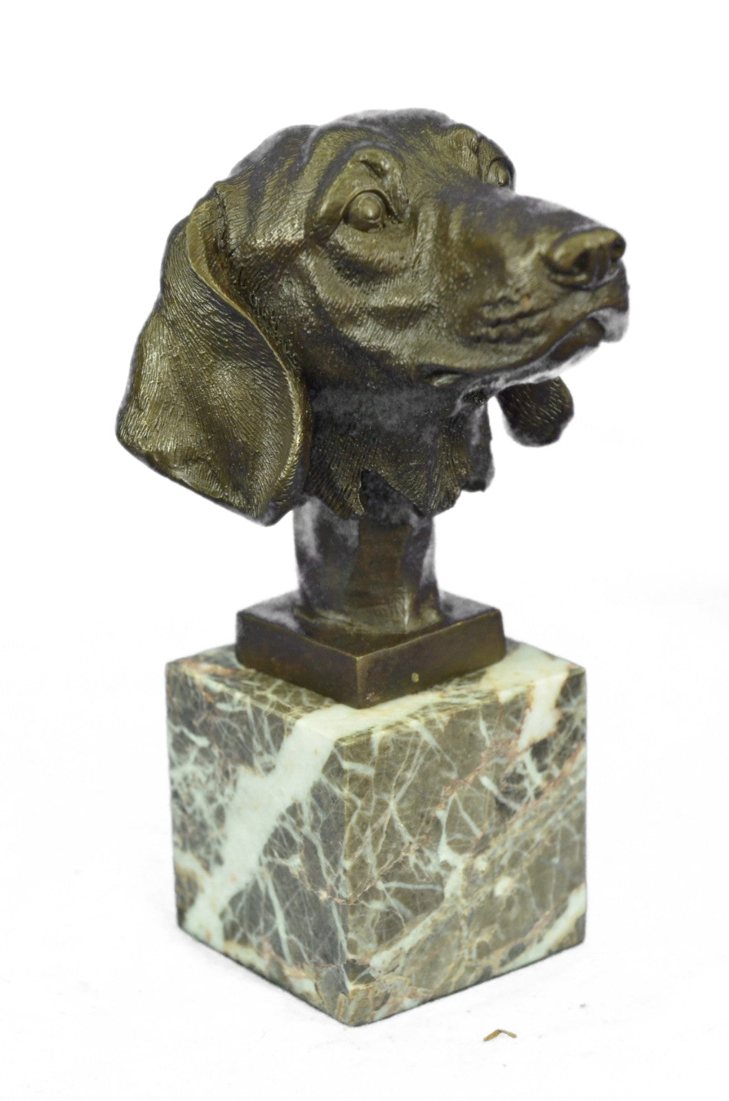 Art Deco Beagle Dog Bronze Sculpture Bookend Statue Book End Figurine Snoopy NR