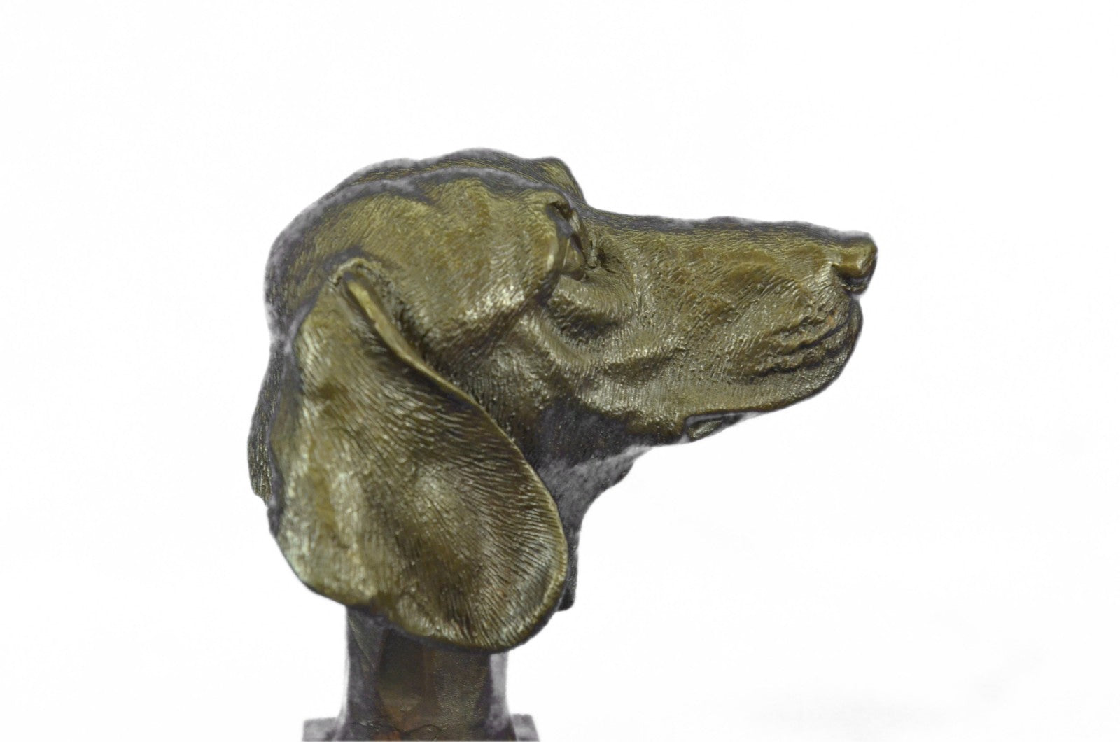 Art Deco Beagle Dog Bronze Sculpture Bookend Statue Book End Figurine Snoopy NR