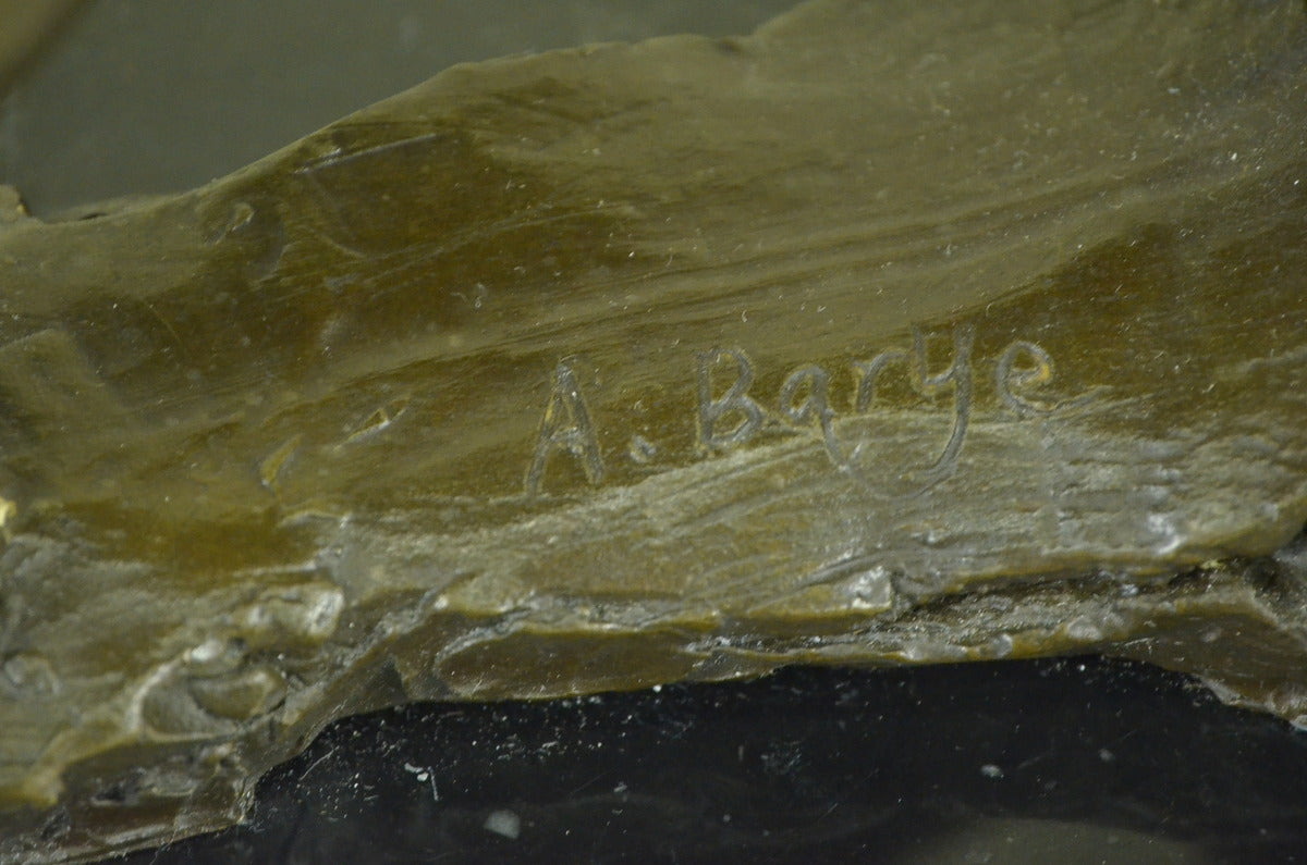 Handcrafted bronze sculpture SALE Marble Cub Her Protecting Wolf Deco Art