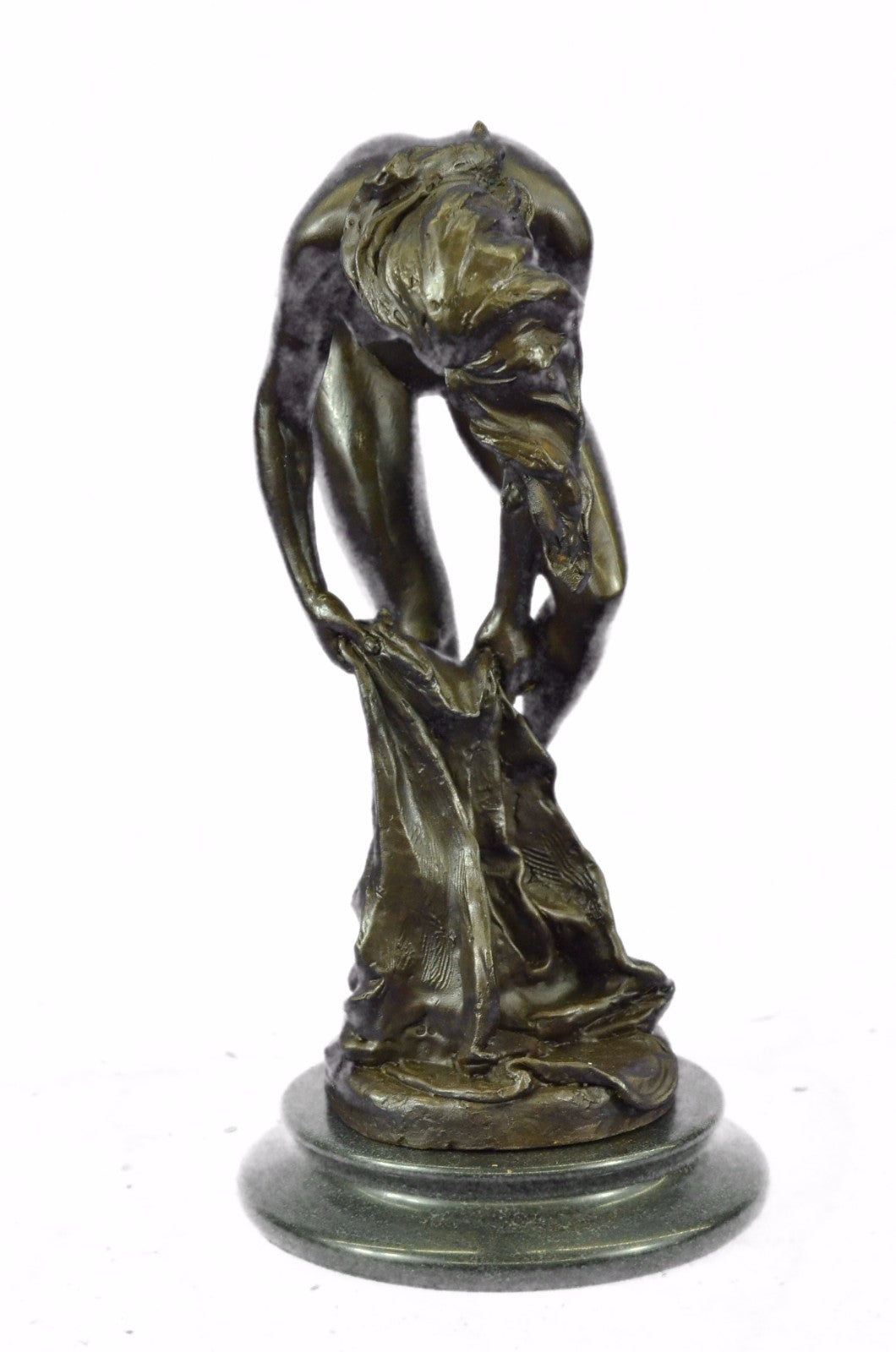Bronze Sculpture Hand Made Nude Woman by Jean Patoue Classic Artwork