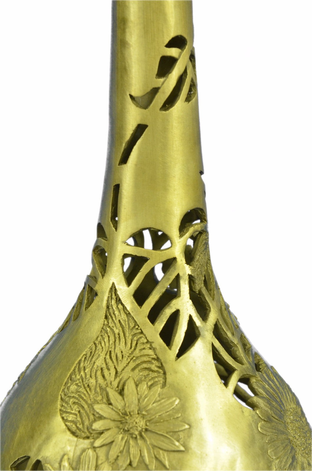Flower Base Bronze Sculpture Handcrafted With Edition Filigree Design Gilt Sale