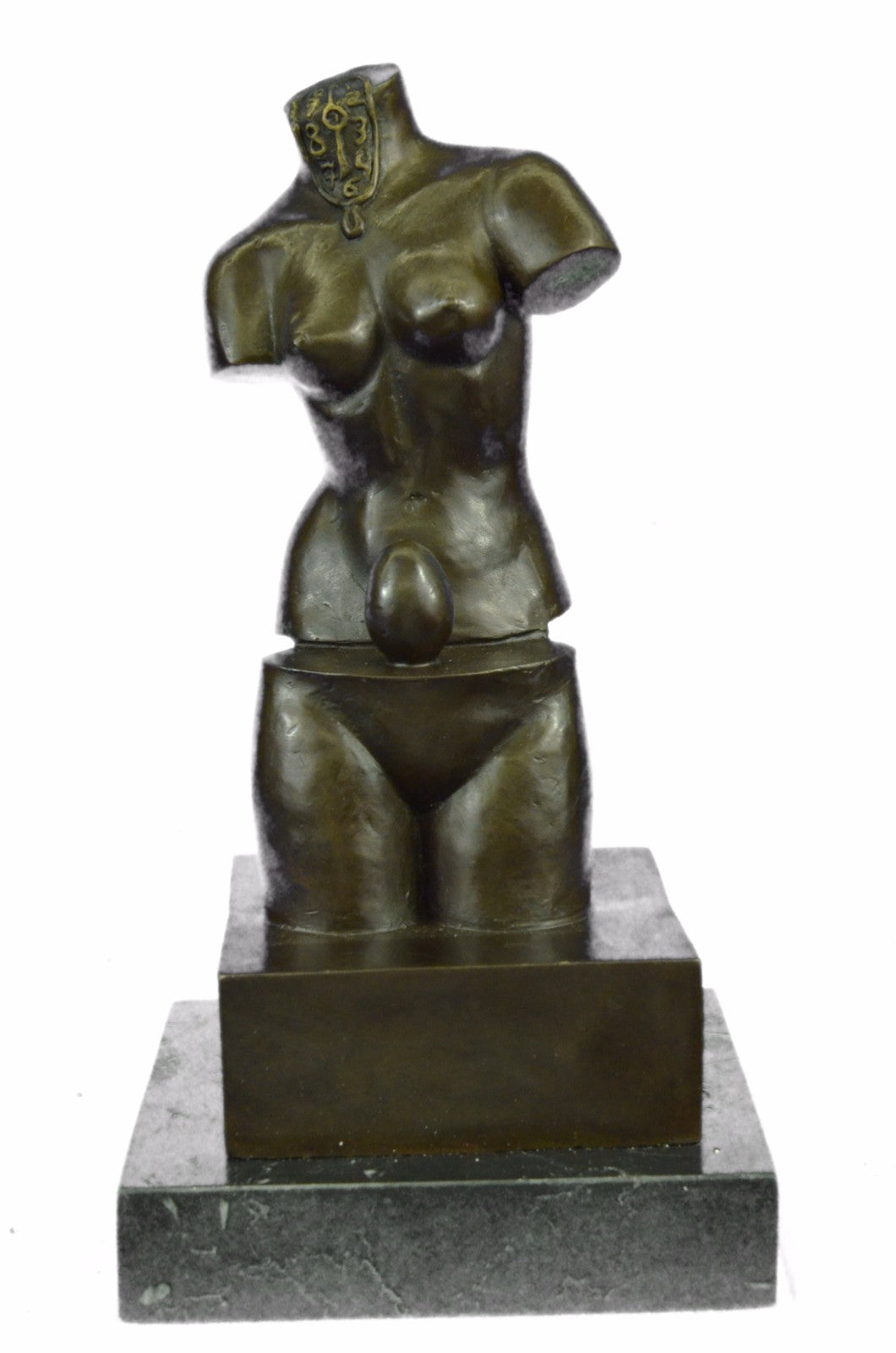 Bronze Sculpture Space Venus by Dali Hot Cast Hand Made Marble Base Figurine Art