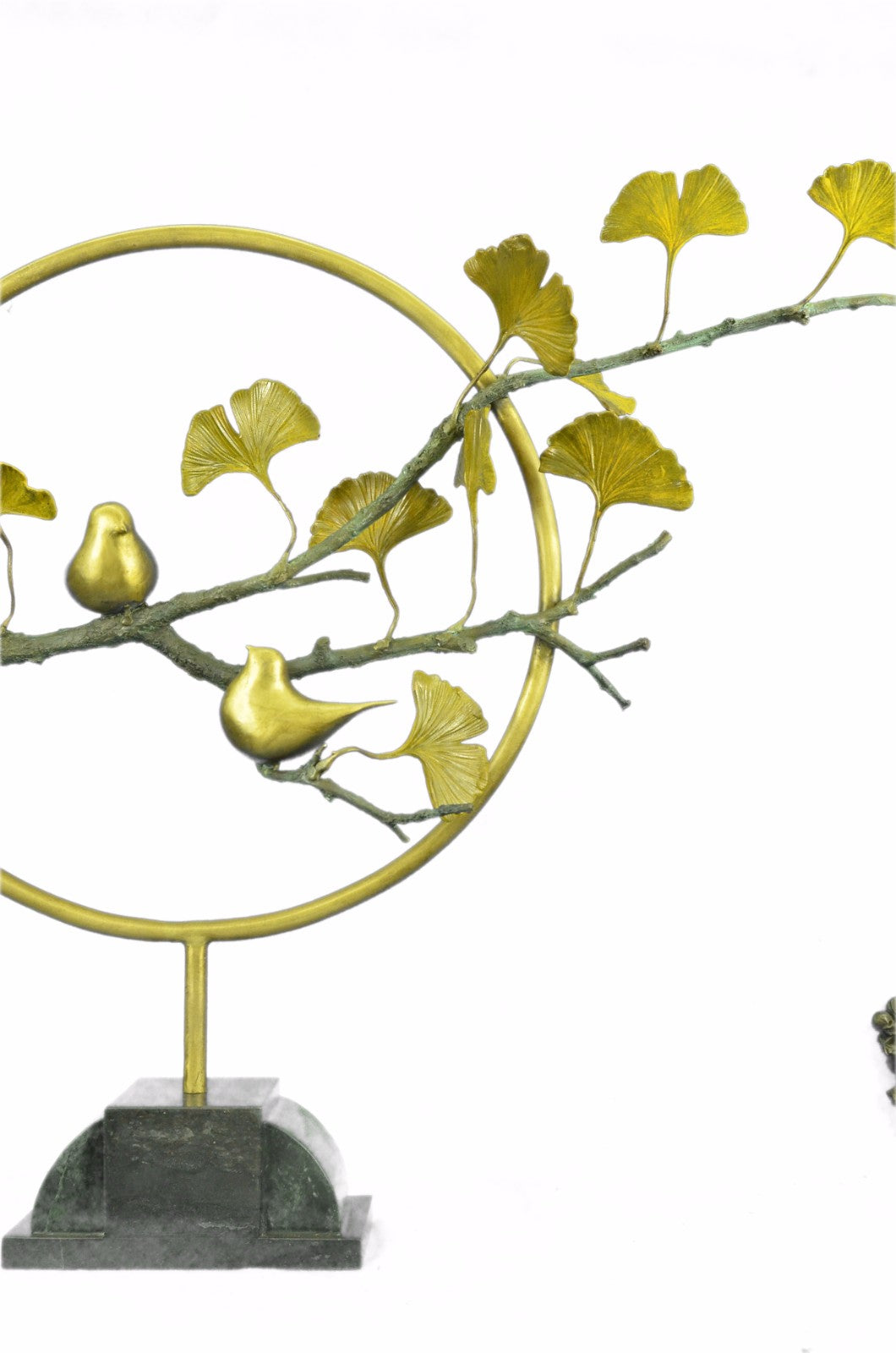 100% Solid Collectible Love Birds by Lost Wax Method Bronze Sculpture Figure