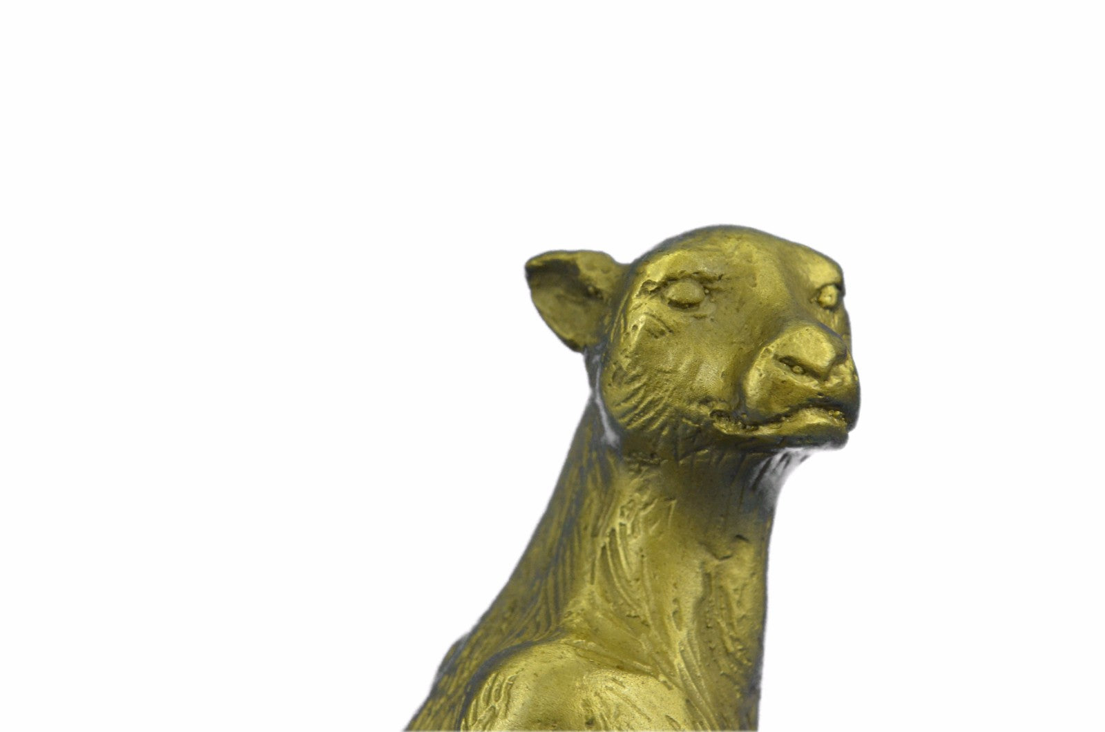 Handcrafted Collectible Cougar Puma Animal Museum Quality Artwork Bronze Statue