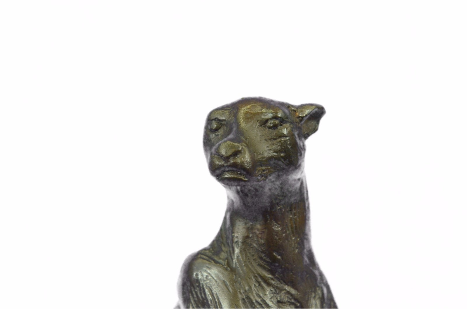 Jaguar Cougar Pair Big Cat Lover Bookend Bronze Statue Sculpture Art Gift Decor