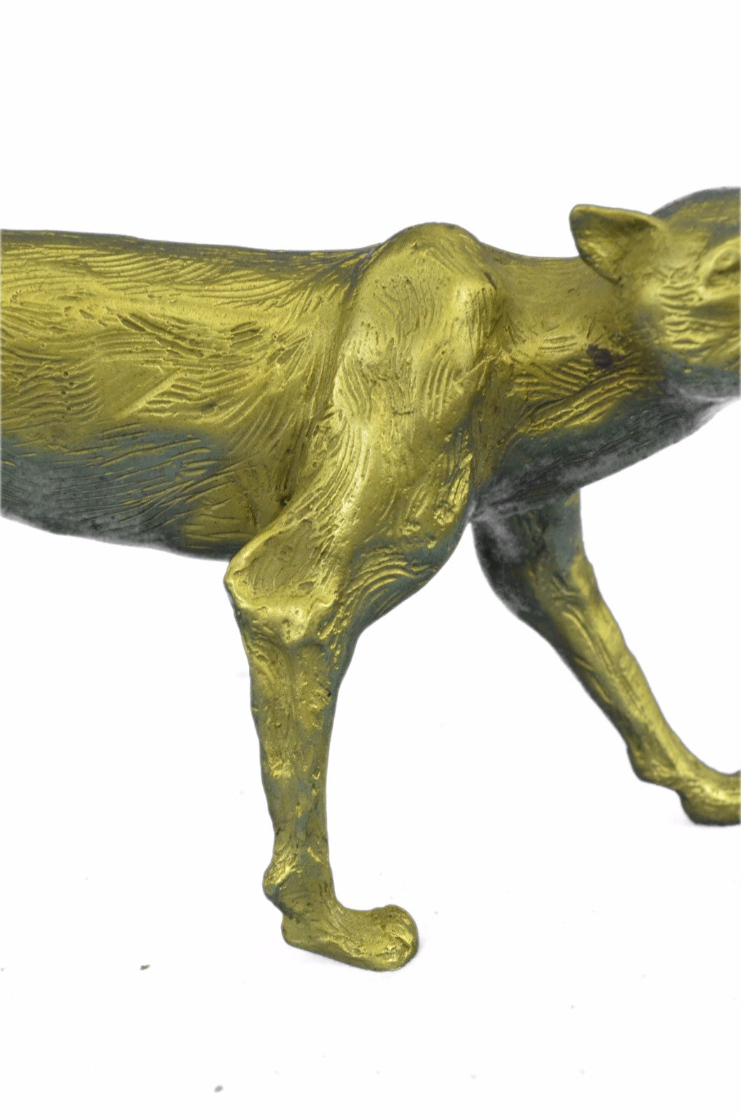 Collectible Statue bronze sculpture Animal LARGE SLEEK COUGAR LUCKY DECO FIGURE
