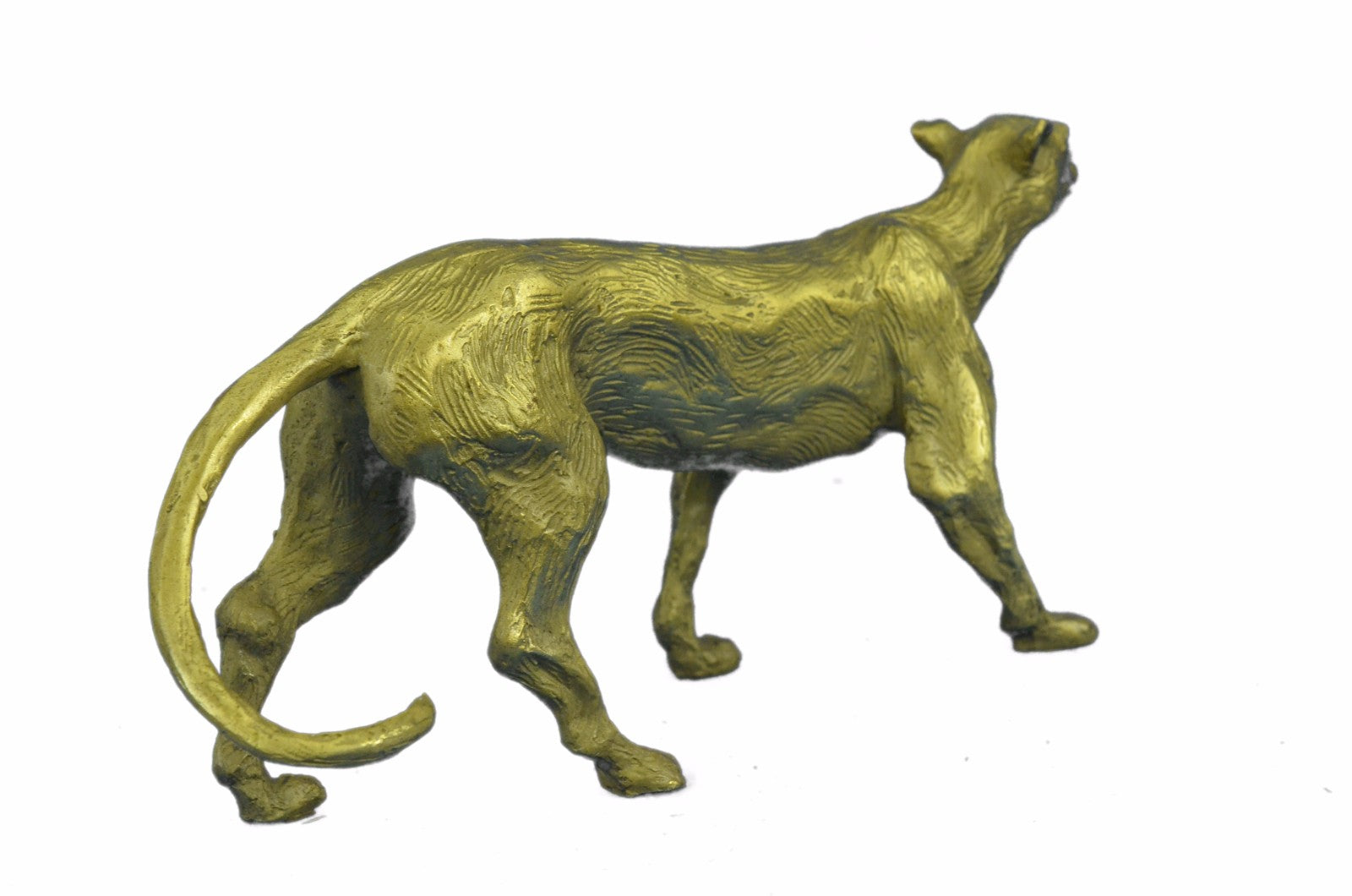 BRONZE SCULPTURE LION PANTHER TIGER PUMA COUGAR BIG CAT STATUE AFRICAN ART DECO