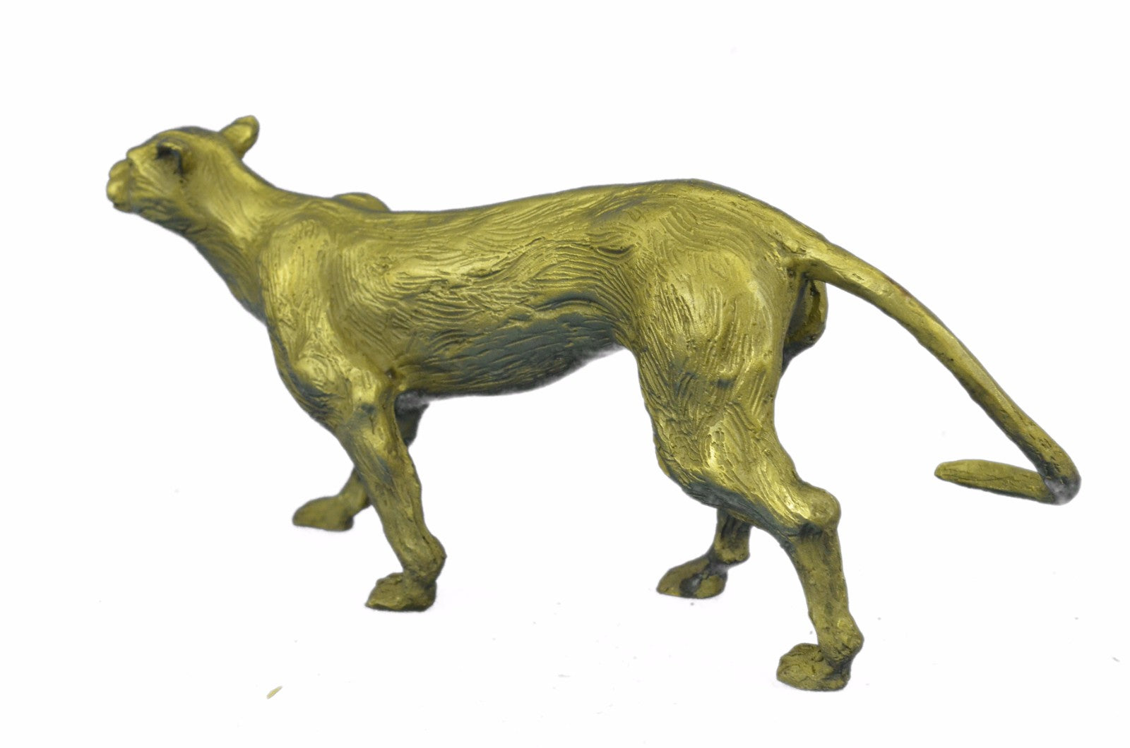 BRONZE SCULPTURE LION PANTHER TIGER PUMA COUGAR BIG CAT STATUE AFRICAN ART DECO