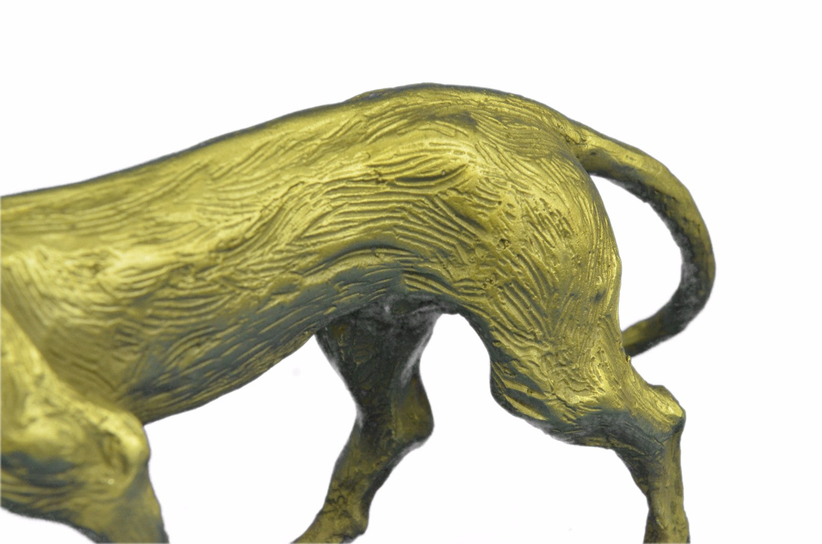 BRONZE SCULPTURE LION PANTHER TIGER PUMA COUGAR BIG CAT STATUE AFRICAN ART DECO