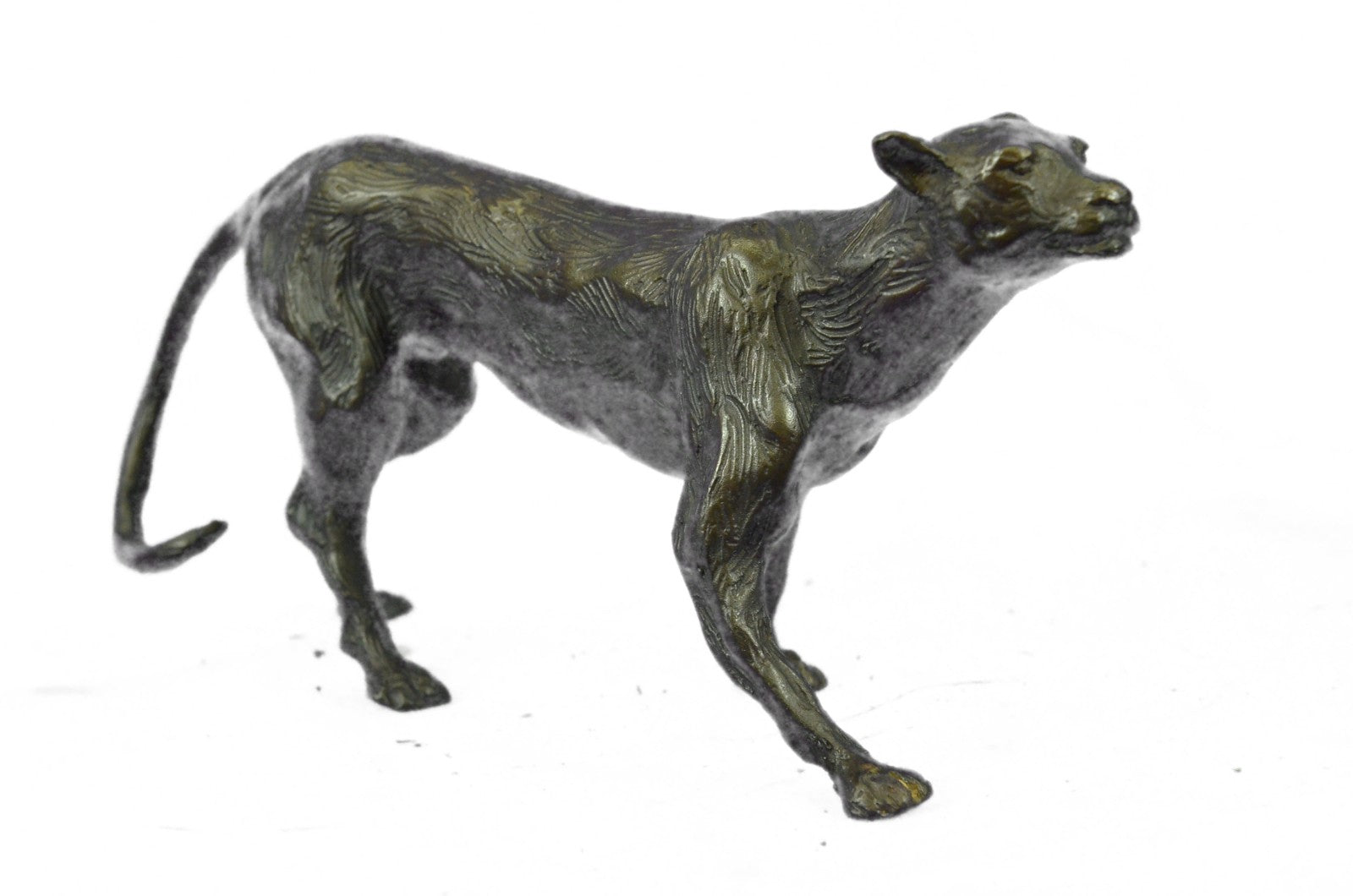 Jaguar Panther Leopard Cougar Big Cat Collector Artwork Bronze Statue Art Deco