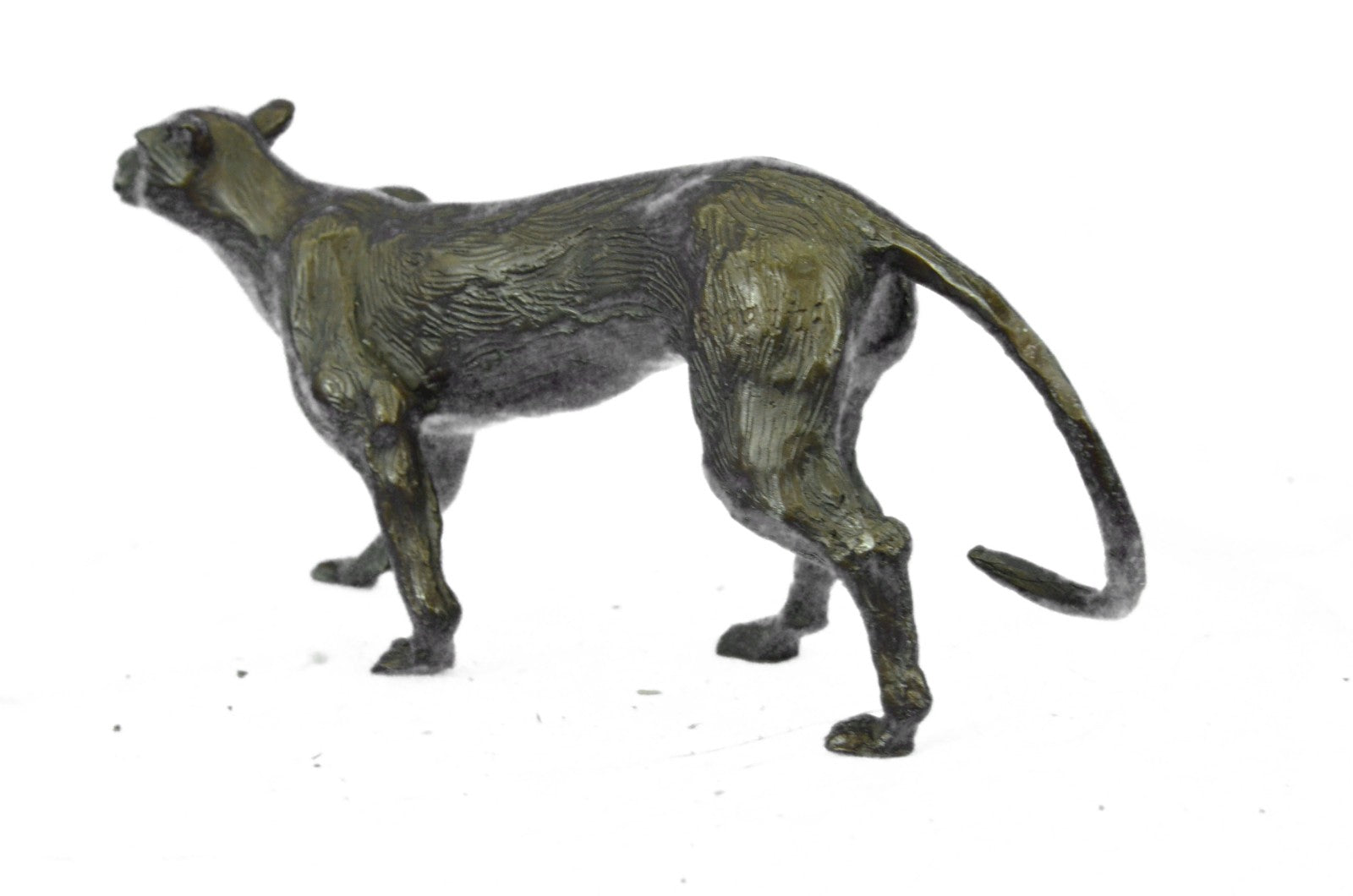 Jaguar Panther Leopard Cougar Big Cat Collector Artwork Bronze Statue Art Deco