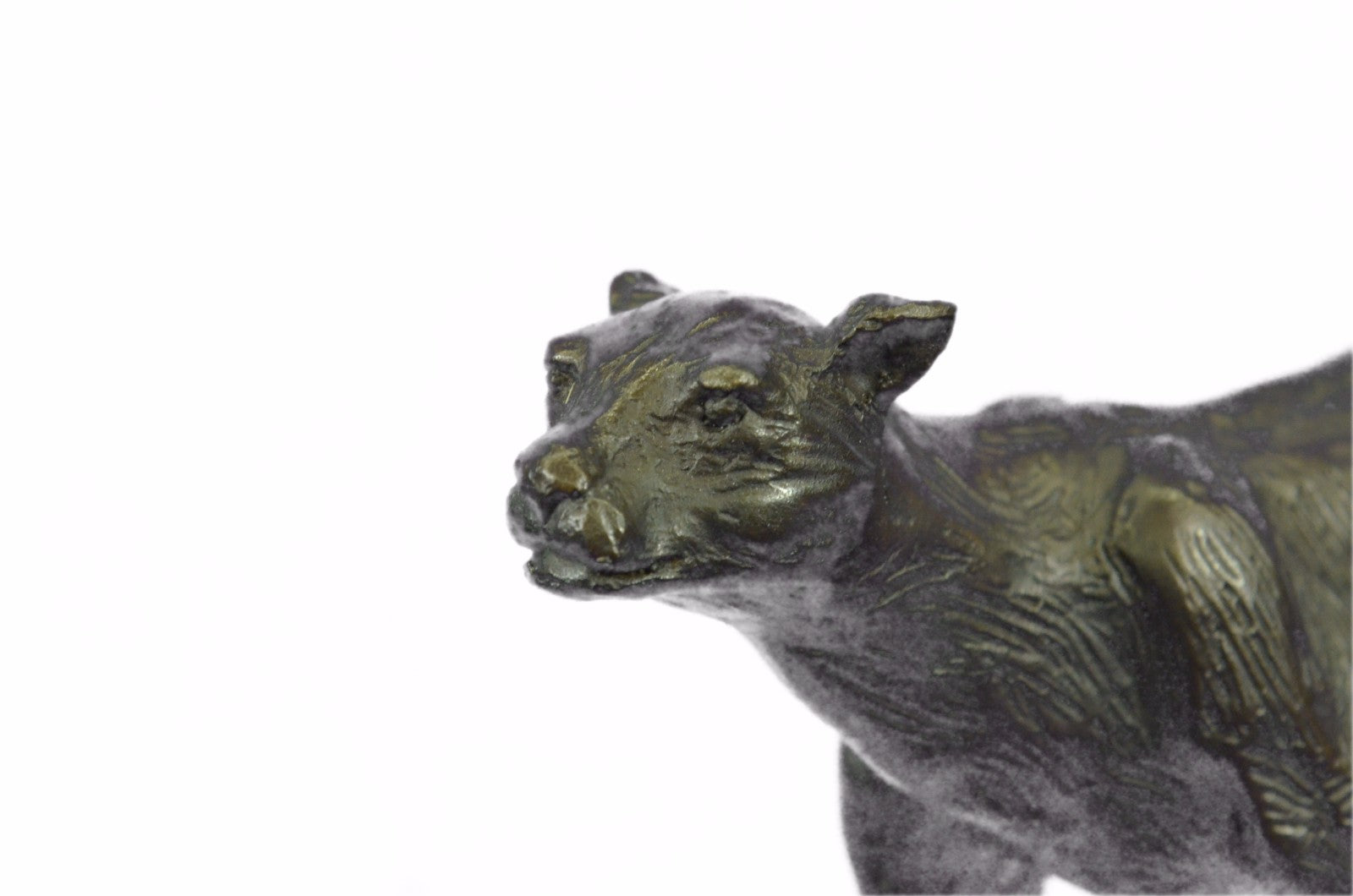 Jaguar Panther Leopard Cougar Big Cat Collector Artwork Bronze Statue Art Deco