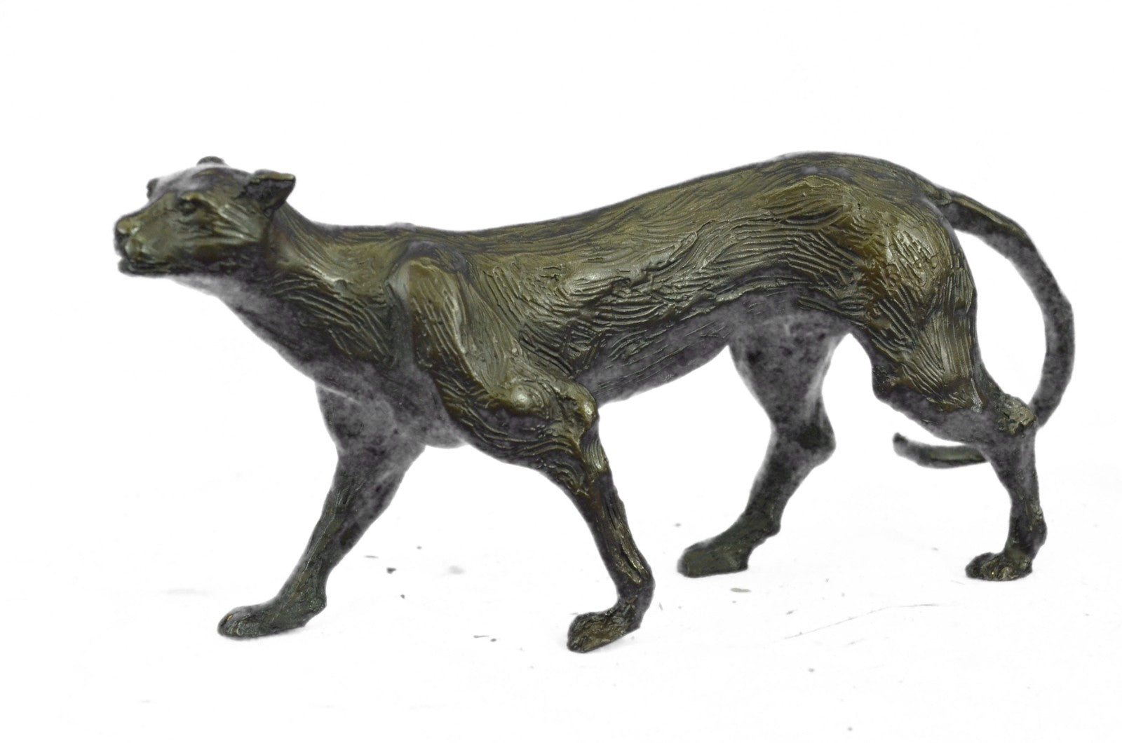 Jaguar Panther Leopard Cougar Big Cat Collector Artwork Bronze Statue Art Deco