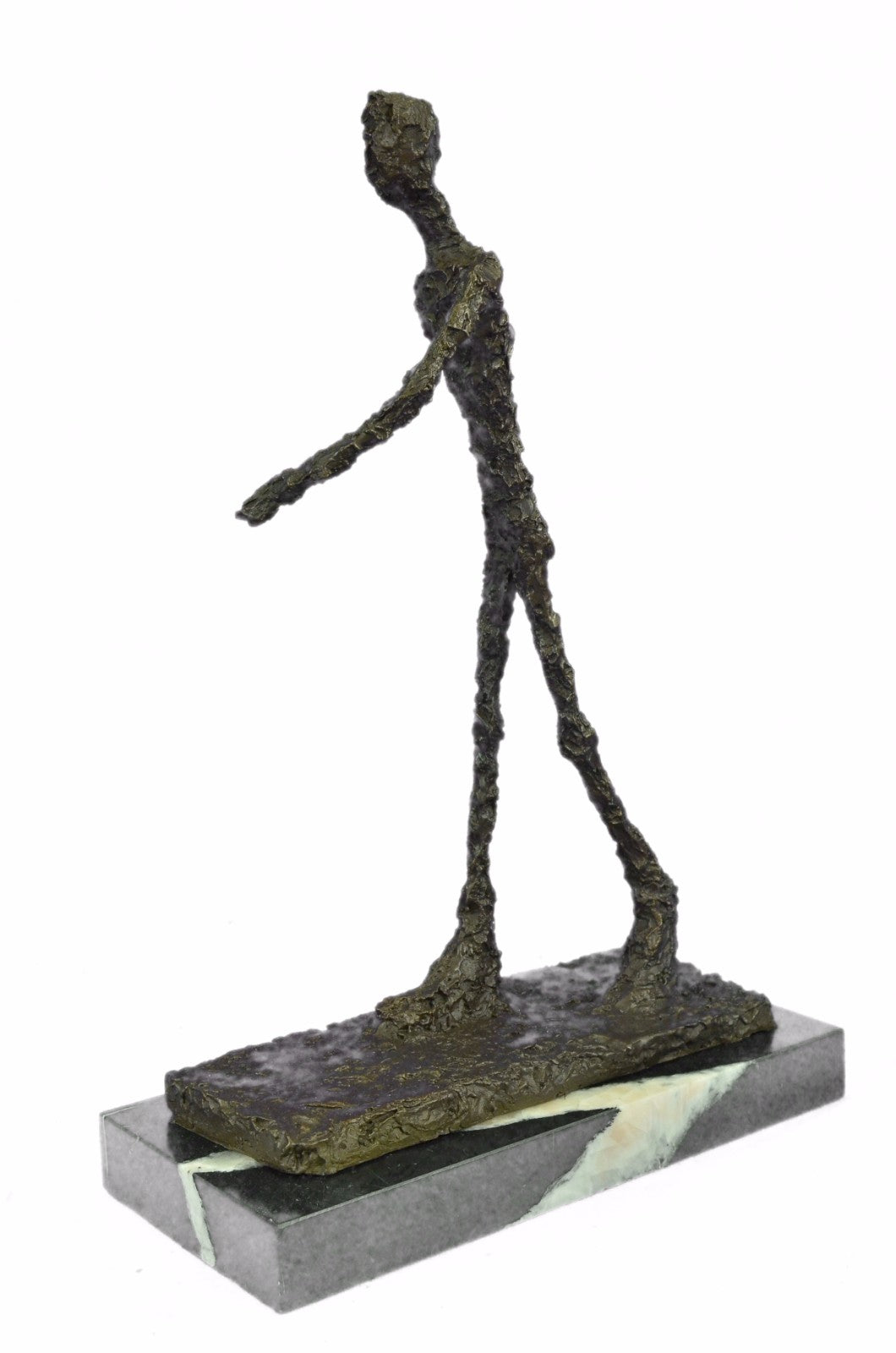 Buy Large Bronze Running Man Statue – Giacometti Masterpiece HotCast Sculpture 39 cm