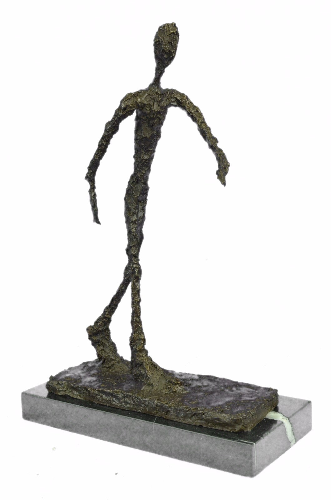 Buy Large Bronze Running Man Statue – Giacometti Masterpiece HotCast Sculpture 39 cm