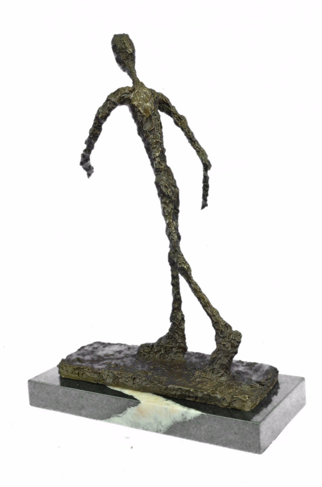Buy Large Bronze Running Man Statue – Giacometti Masterpiece HotCast Sculpture 39 cm