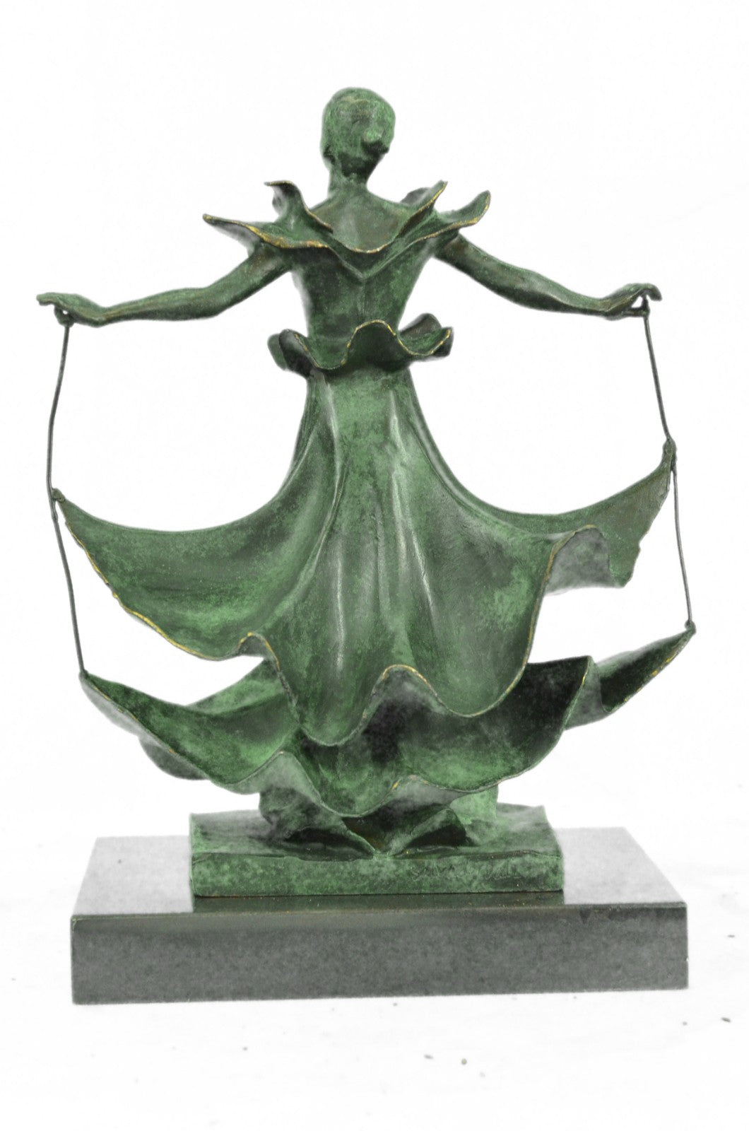 Salvador Dali Dalinian Girl Handcrafted by Lost wax Method Bronze Sculpture Ho