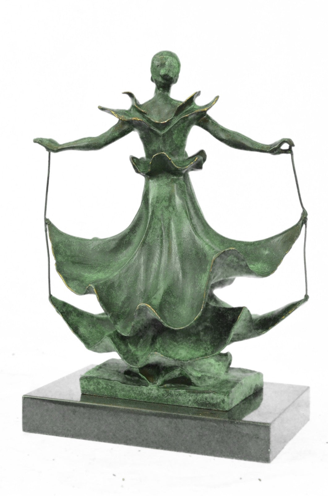 Salvador Dali Dalinian Girl Handcrafted by Lost wax Method Bronze Sculpture Ho