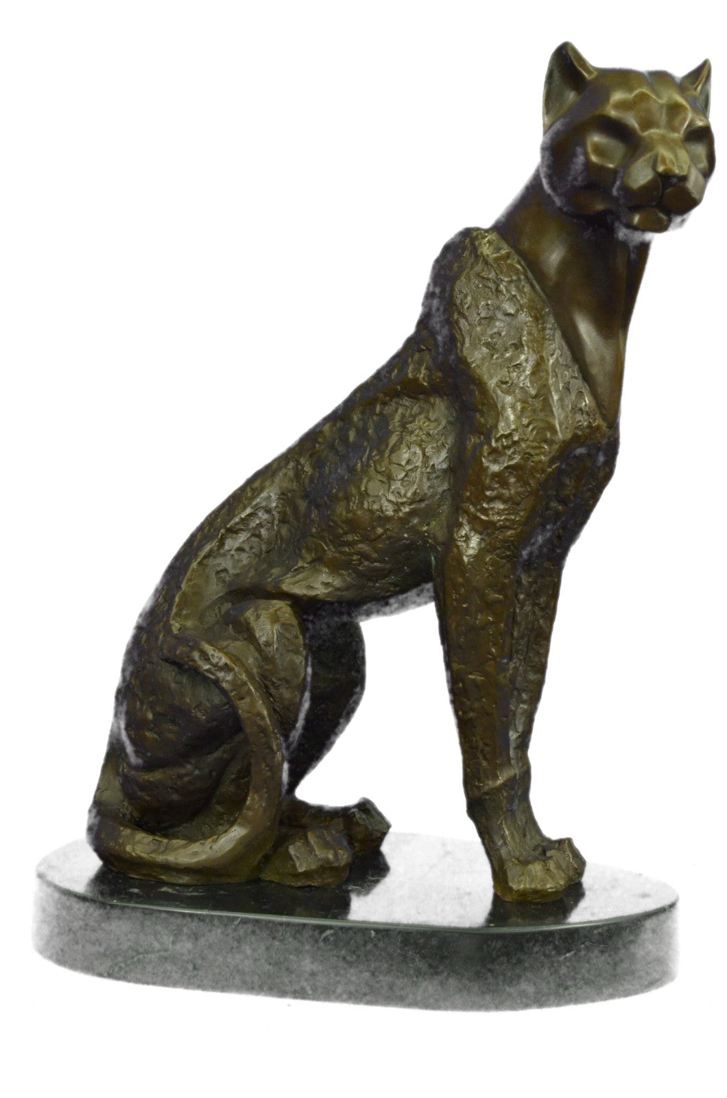 Signed Original Williams Cougar Puma Made by Lost Wax Method Bronze Statue