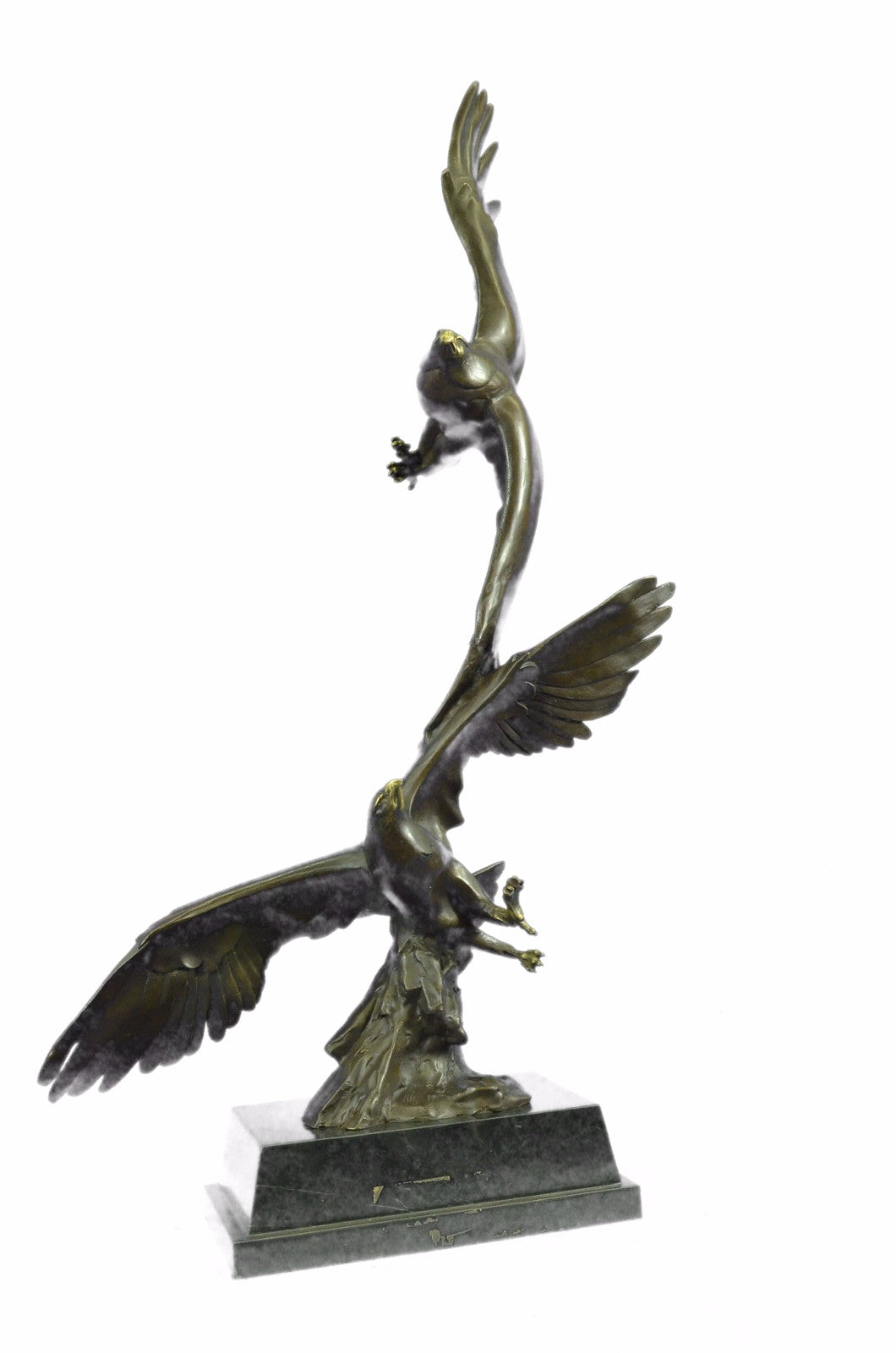 Art Deco Numbered Original Williams Classic Wildlife Eagle Birds Bronze Statue S