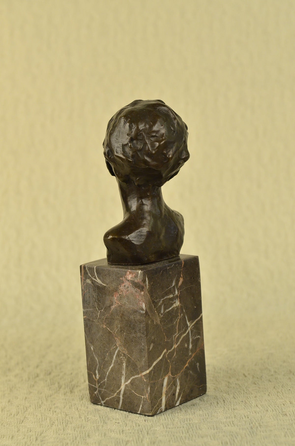 Handcrafted bronze sculpture SALE Classic Elegant Bust Portrait Boy Marble Art