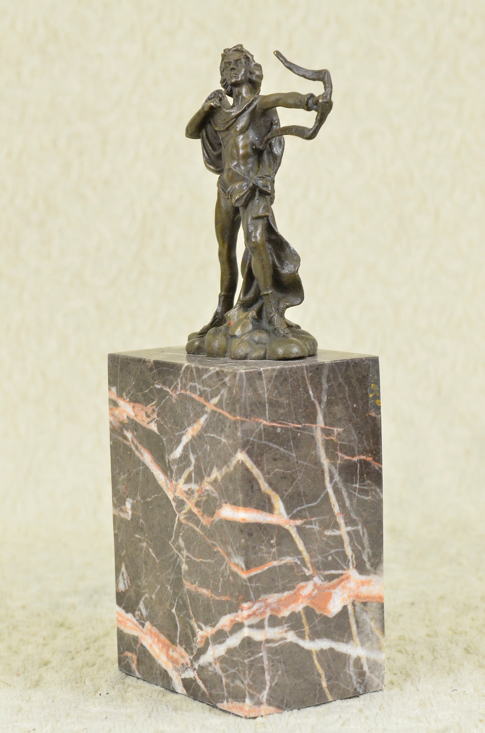 Handcrafted bronze sculpture SALE Base Marble Apollo Milo Original Signed