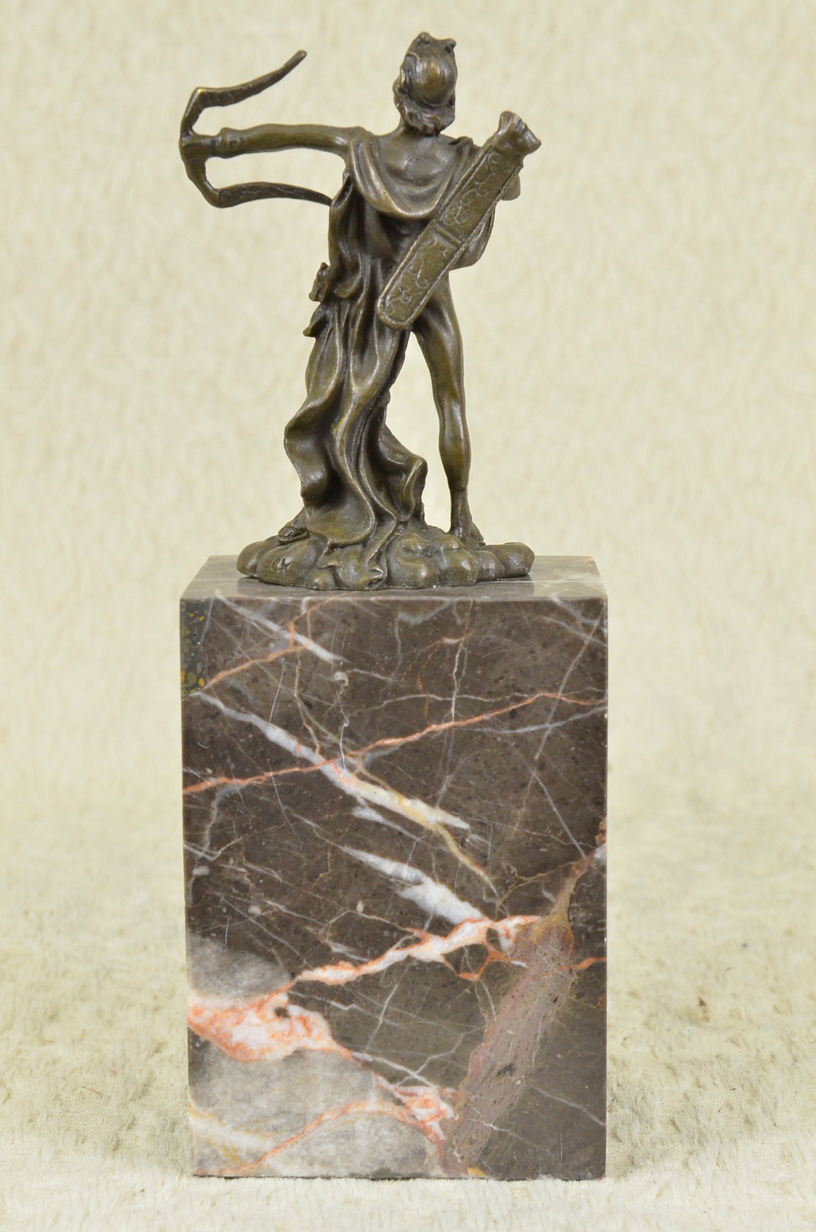 Handcrafted bronze sculpture SALE Base Marble Apollo Milo Original Signed