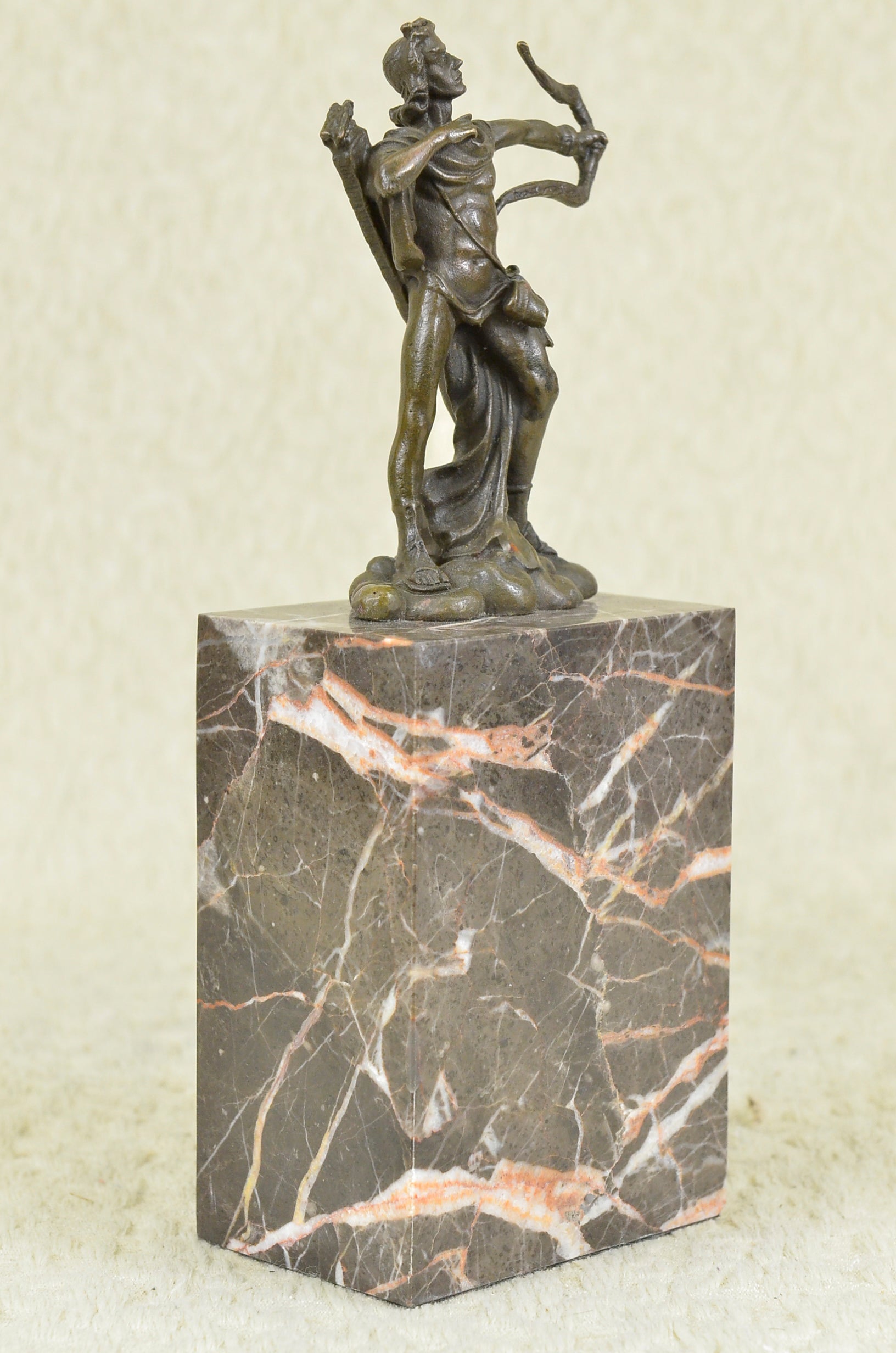 Handcrafted bronze sculpture SALE Base Marble Apollo Milo Original Signed