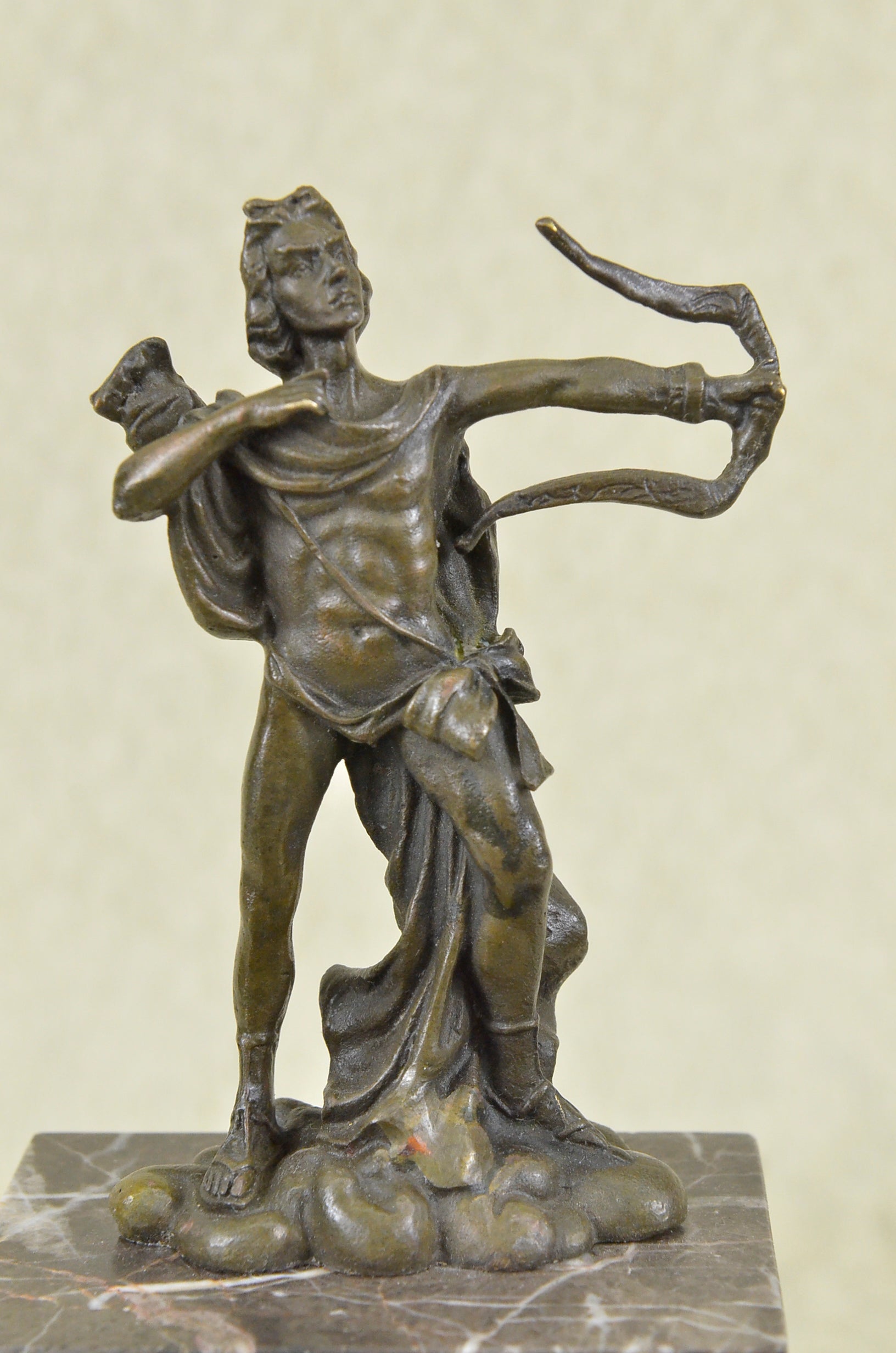 Handcrafted bronze sculpture SALE Base Marble Apollo Milo Original Signed