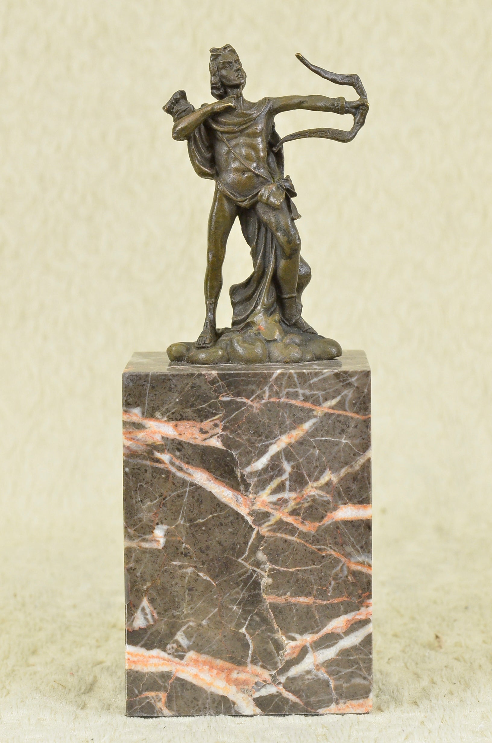 Handcrafted bronze sculpture SALE Base Marble Apollo Milo Original Signed