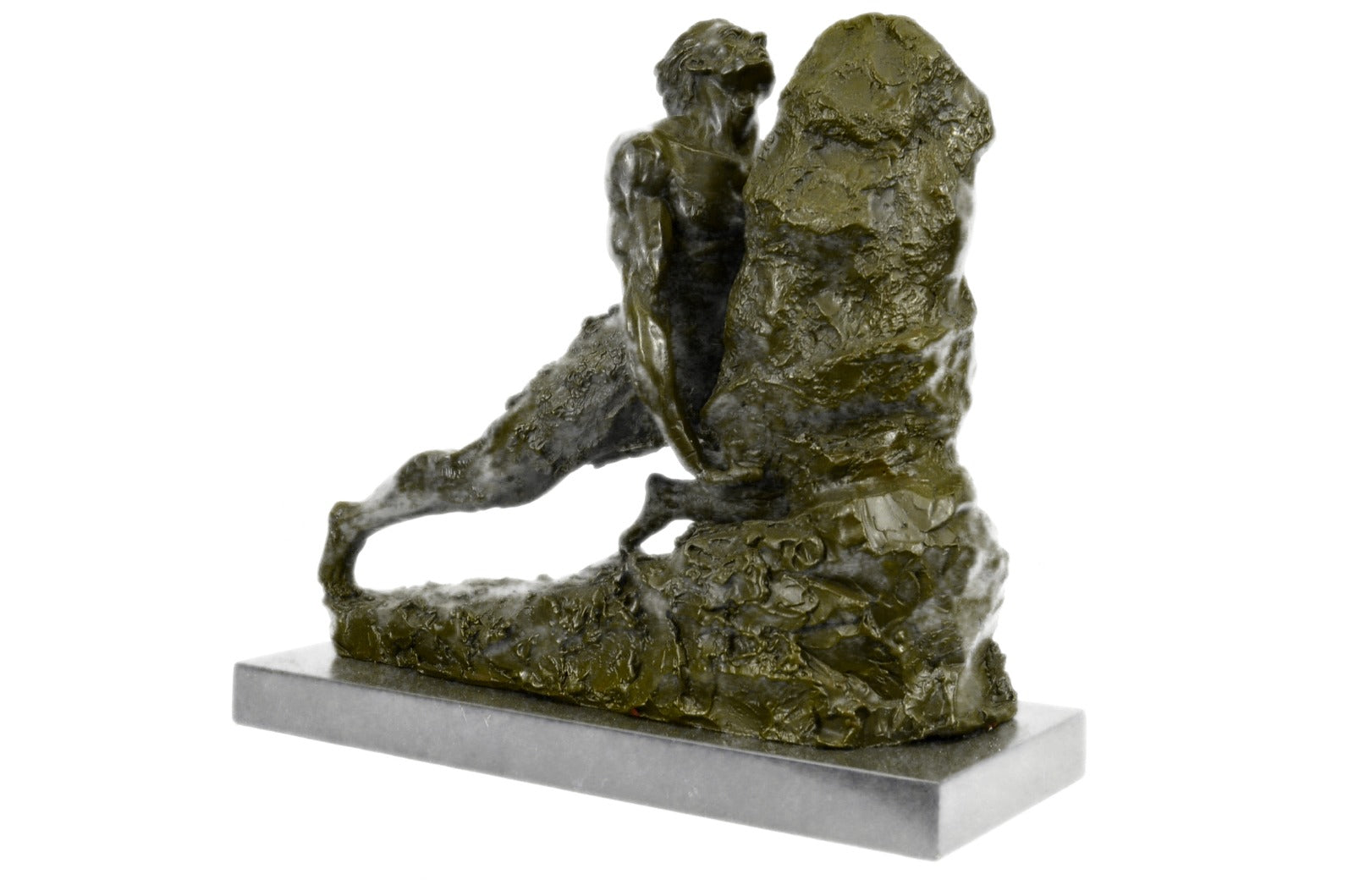 Handcrafted bronze sculpture SALE Push Male Cast Hot French Gregoire Rene After