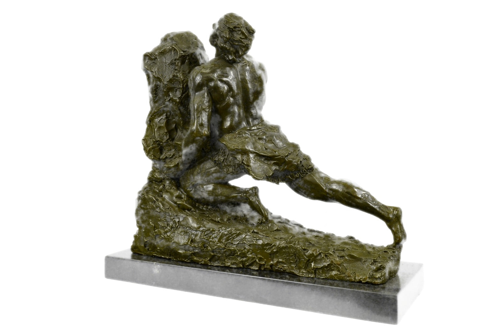 Handcrafted bronze sculpture SALE Push Male Cast Hot French Gregoire Rene After