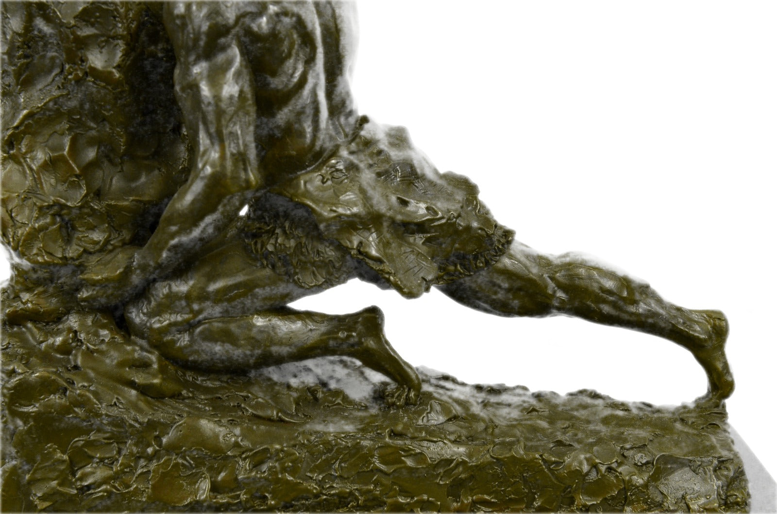 Handcrafted bronze sculpture SALE Push Male Cast Hot French Gregoire Rene After