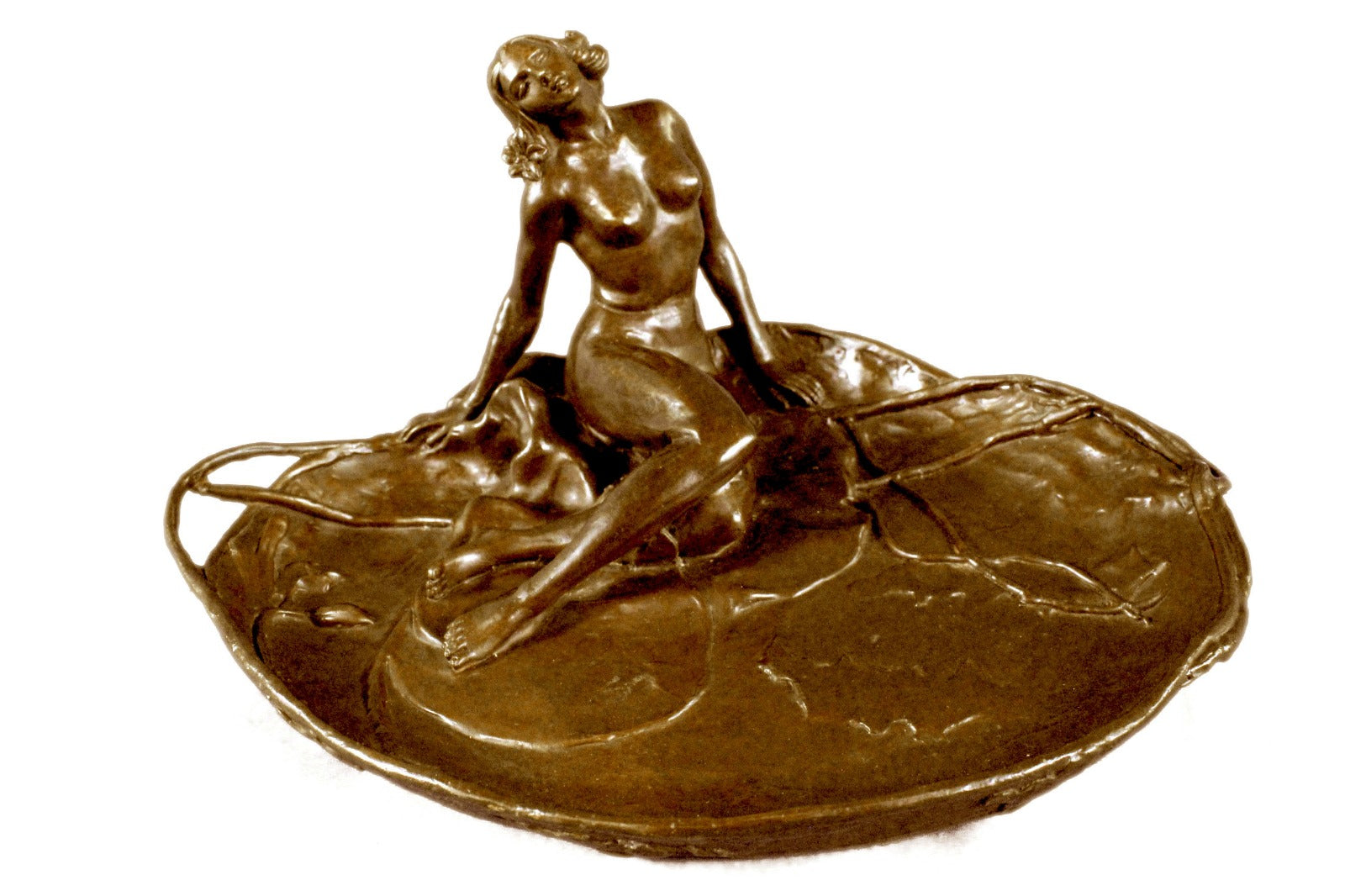 Soap Dish for Bathroom Home Deco Bronze Sculpture Original Hand Crafted Figure