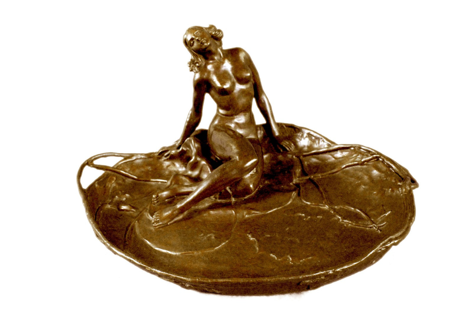 Soap Dish for Bathroom Home Deco Bronze Sculpture Original Hand Crafted Figure
