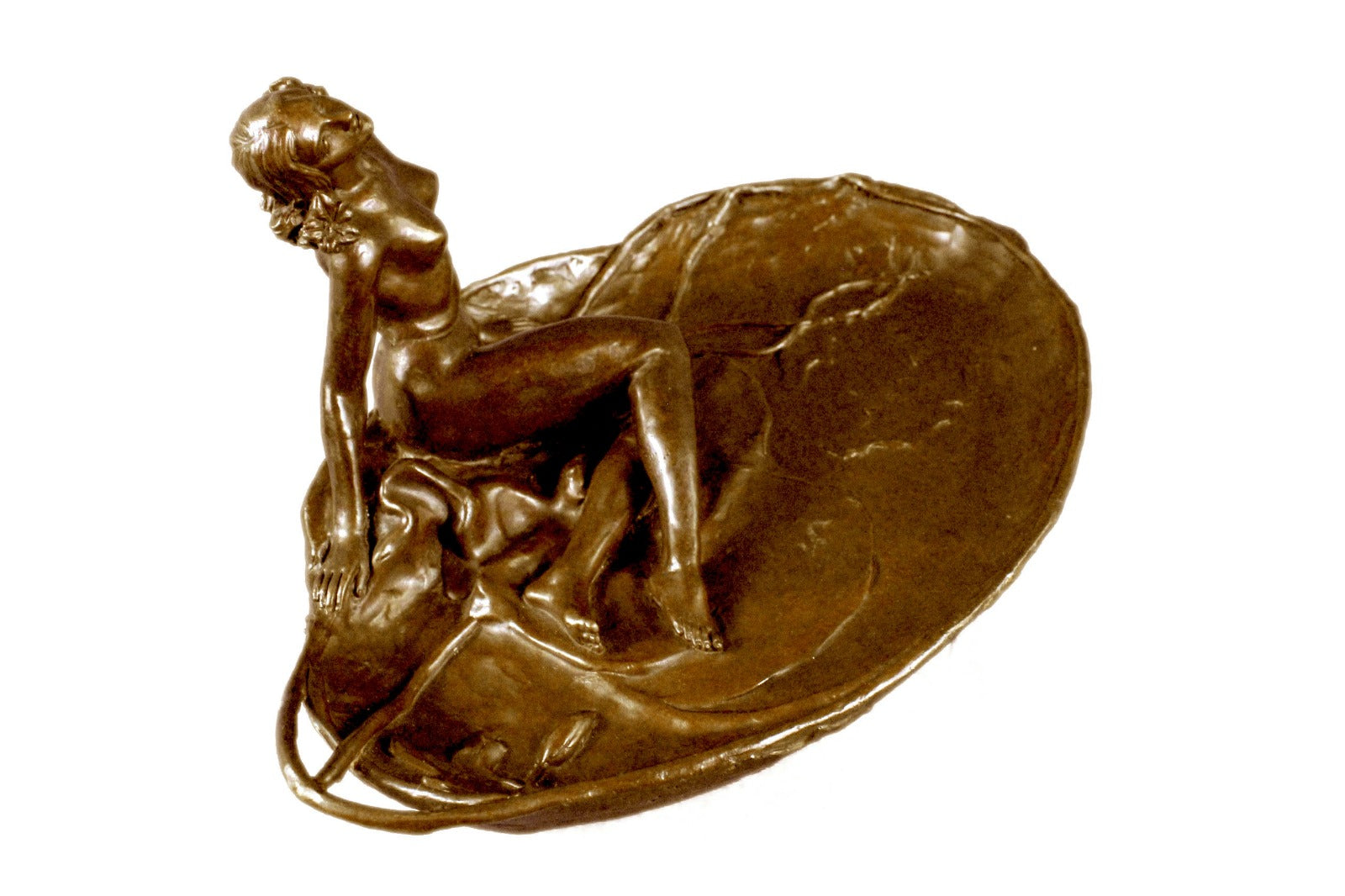 Soap Dish for Bathroom Home Deco Bronze Sculpture Original Hand Crafted Figure