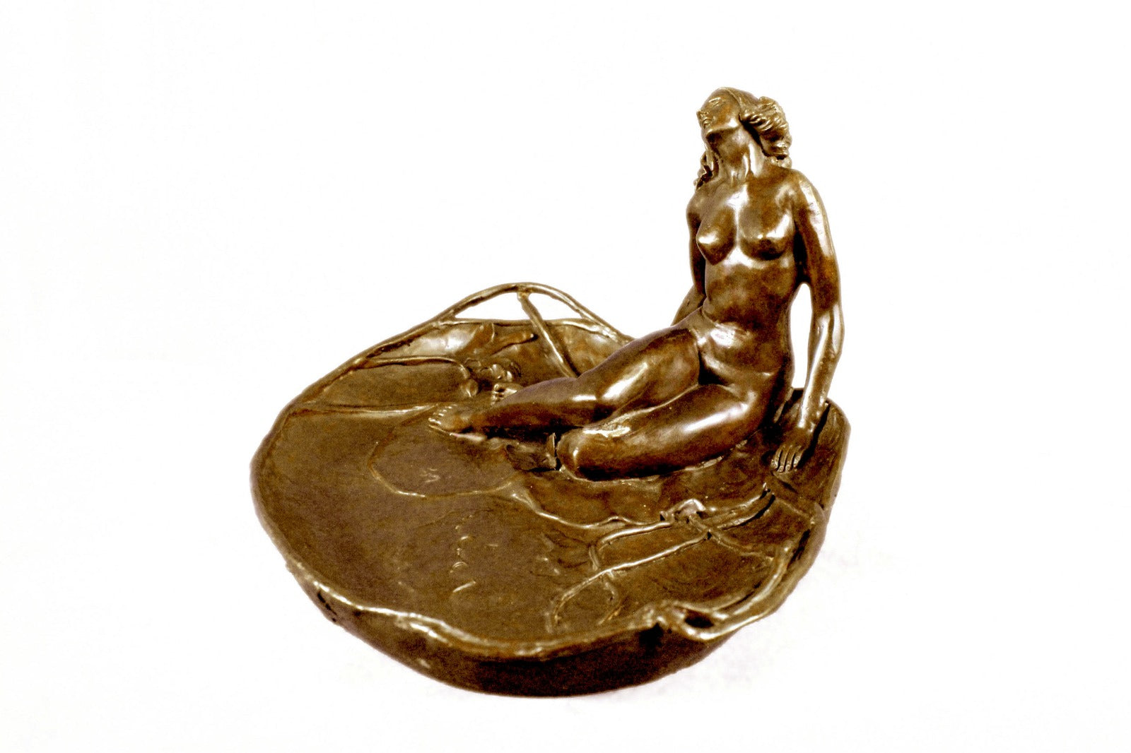 Soap Dish for Bathroom Home Deco Bronze Sculpture Original Hand Crafted Figure