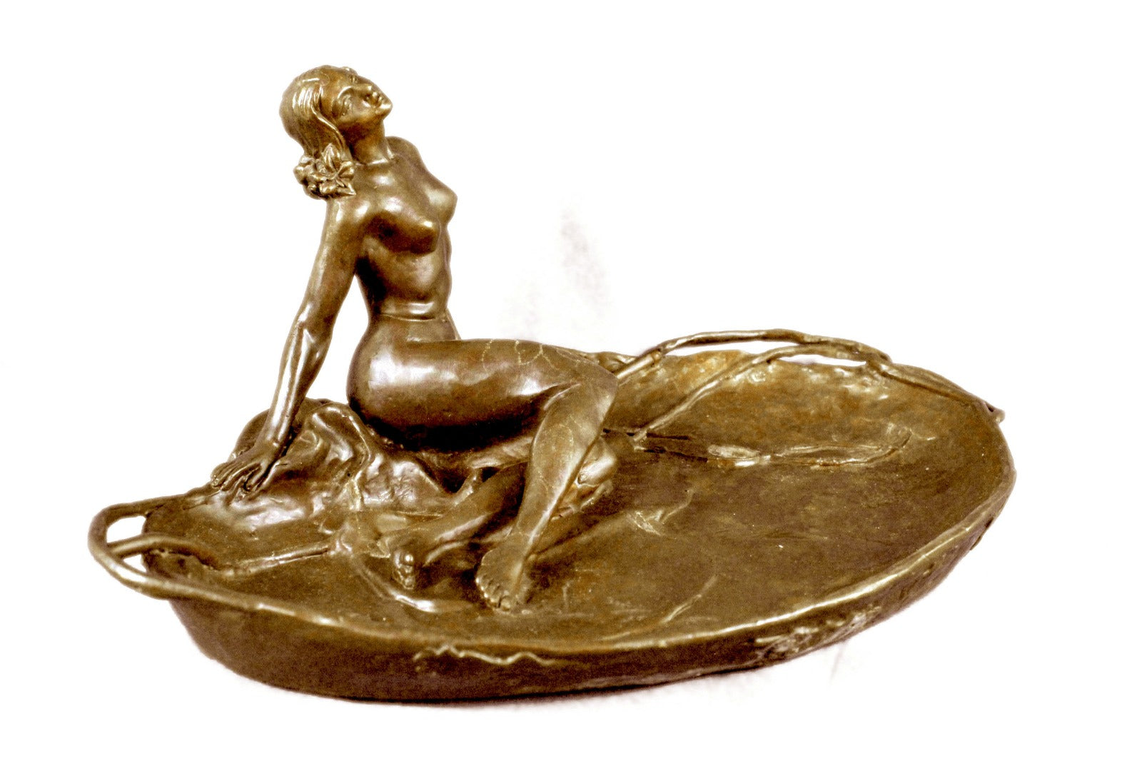 Bronze Sculpture Large Business Card Holder Hotcast Figurine Home Deco Figure