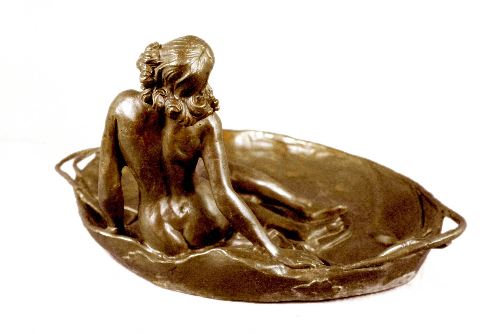 Bronze Sculpture Large Business Card Holder Hotcast Figurine Home Deco Figure