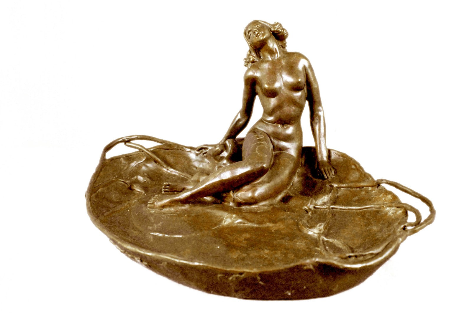 Bronze Sculpture Large Business Card Holder Hotcast Figurine Home Deco Figure