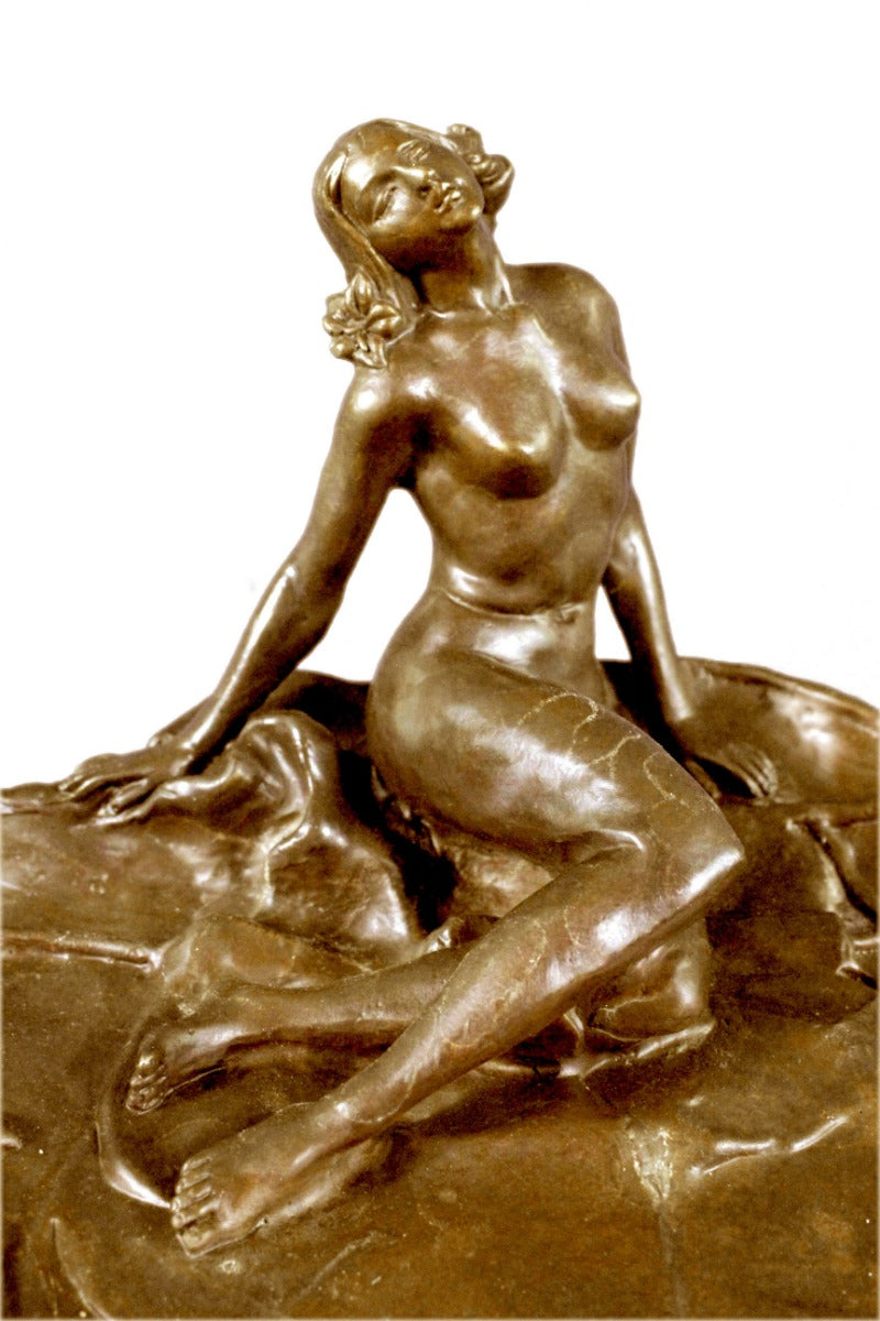 Bronze Sculpture Large Business Card Holder Hotcast Figurine Home Deco Figure