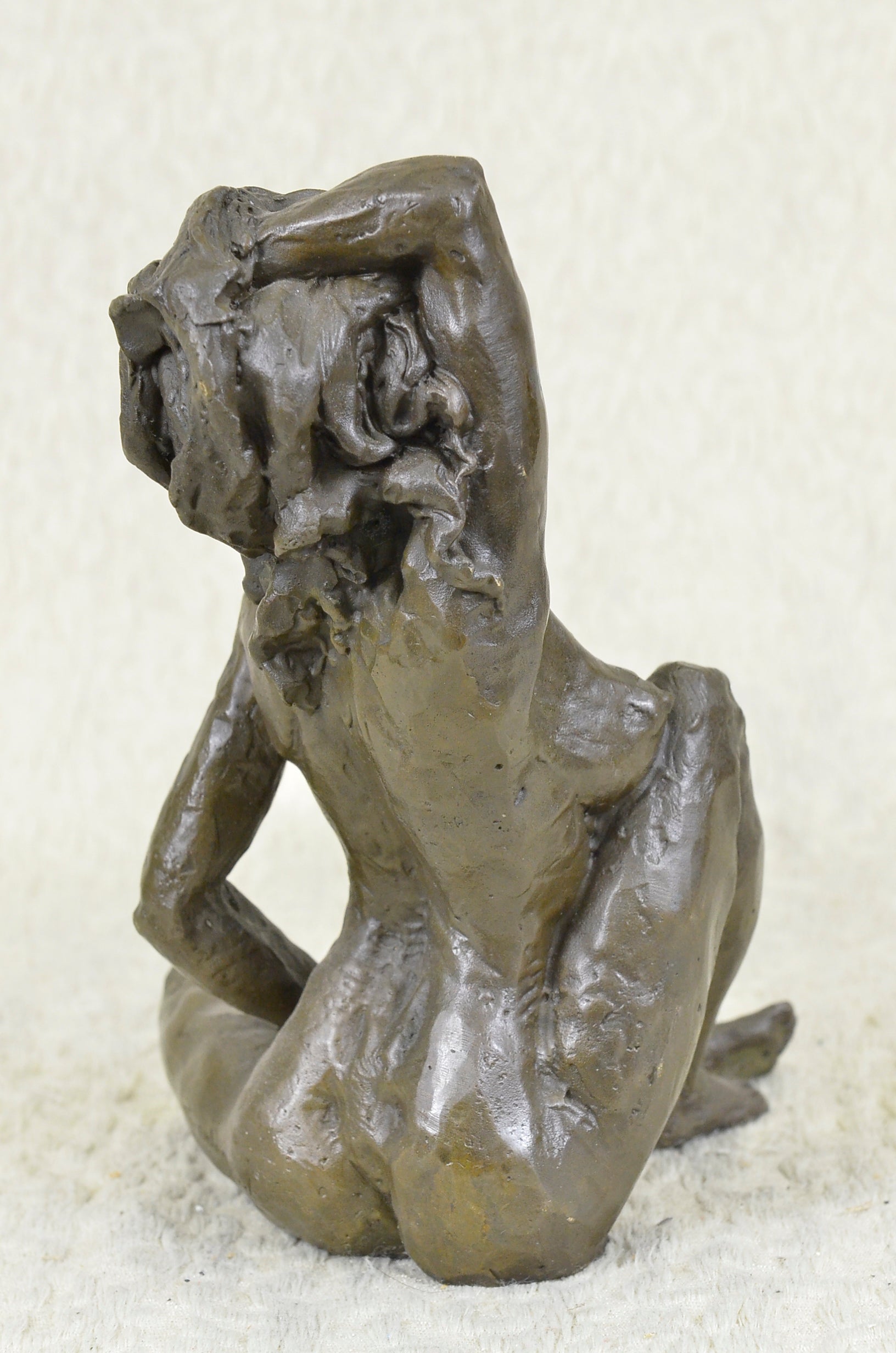 Art Nouveau Deco Bronze Nude Girl “Stretching Lady” Figurine – Signed Olaf Odegaard Sculpture SALE