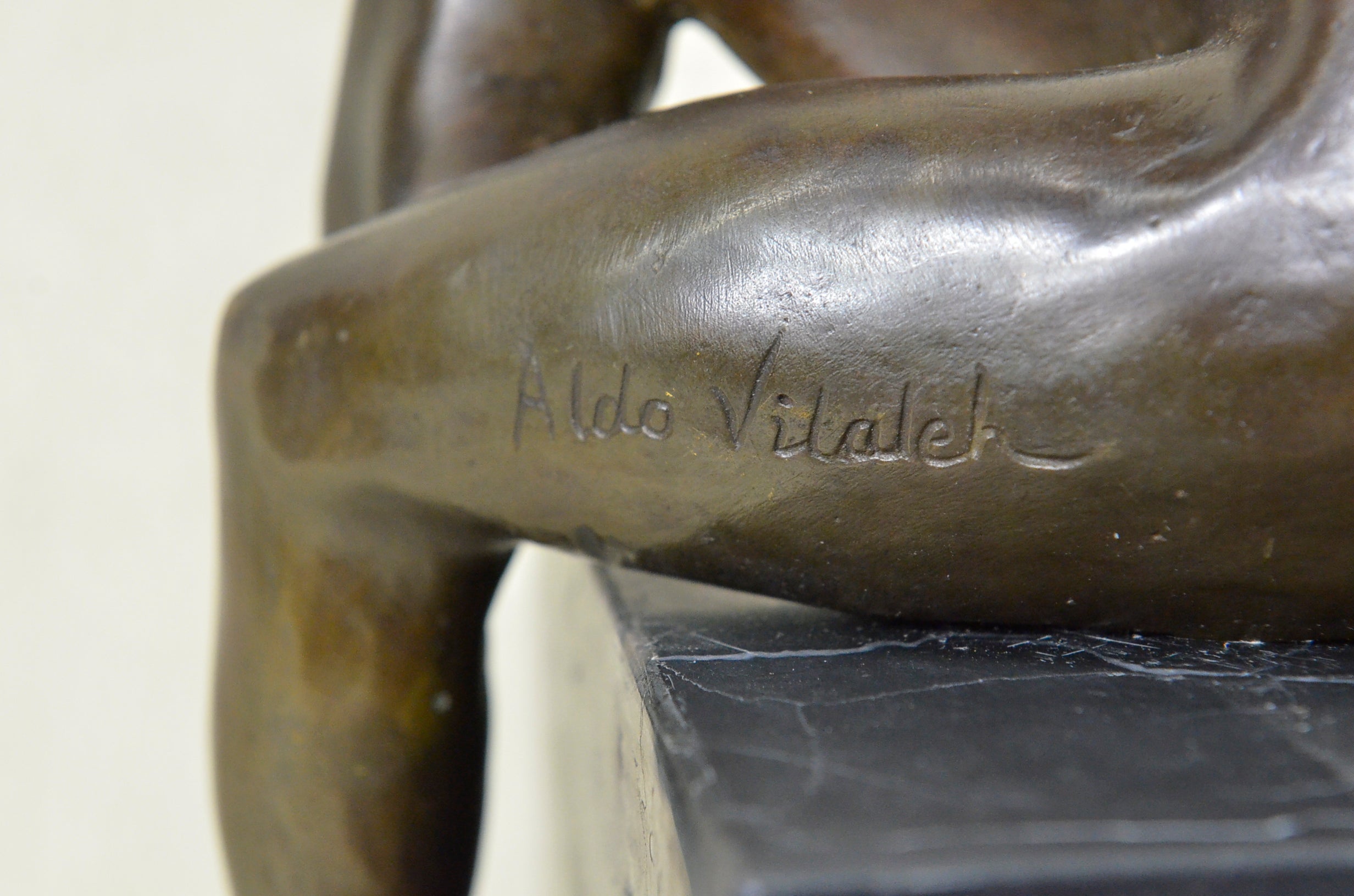 Handcrafted bronze sculpture SALE Female Nude Sexy Vitaleh Aldo Original Large