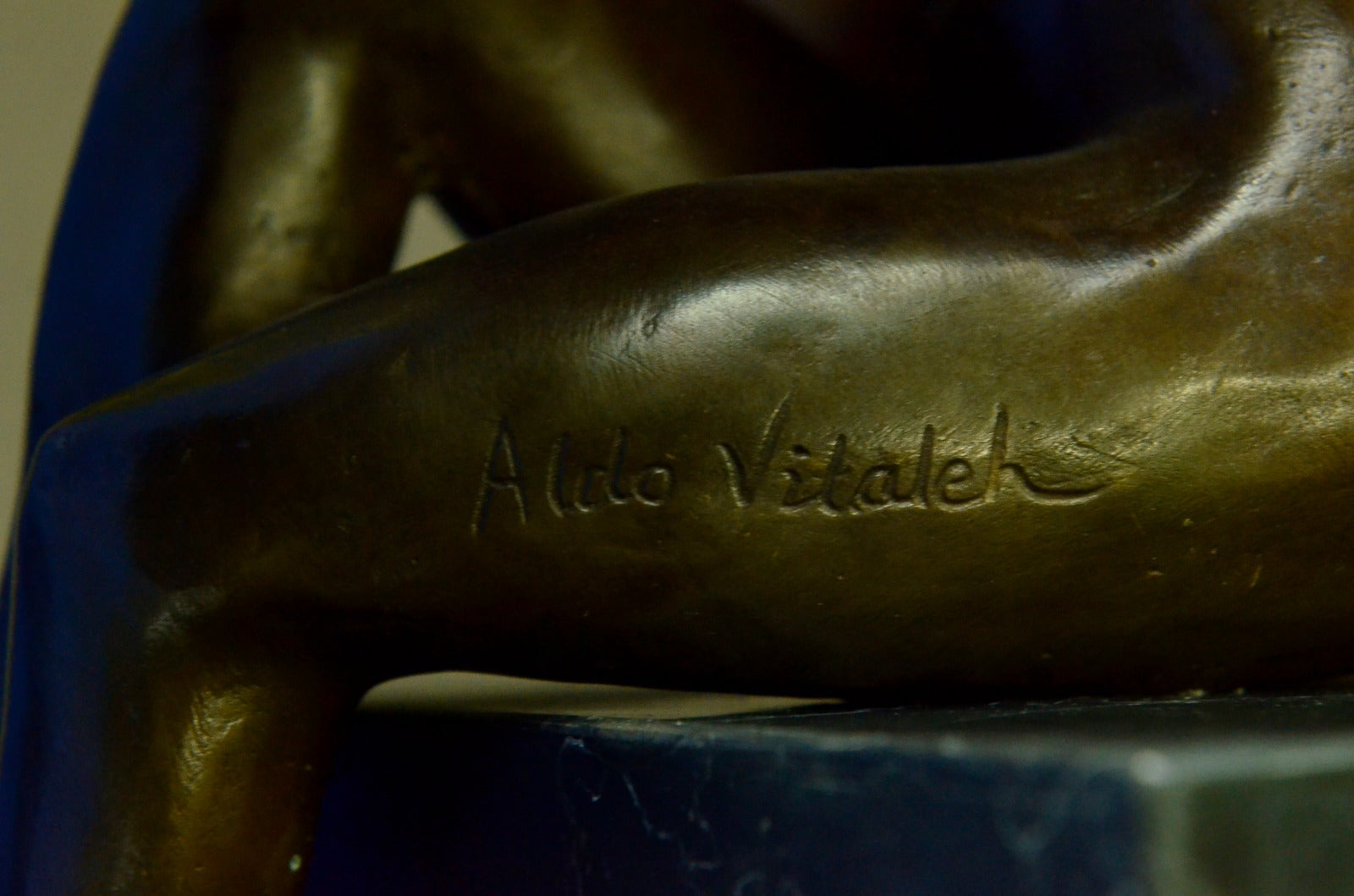 Handcrafted bronze sculpture SALE Female Nude Sexy Vitaleh Aldo Original Large