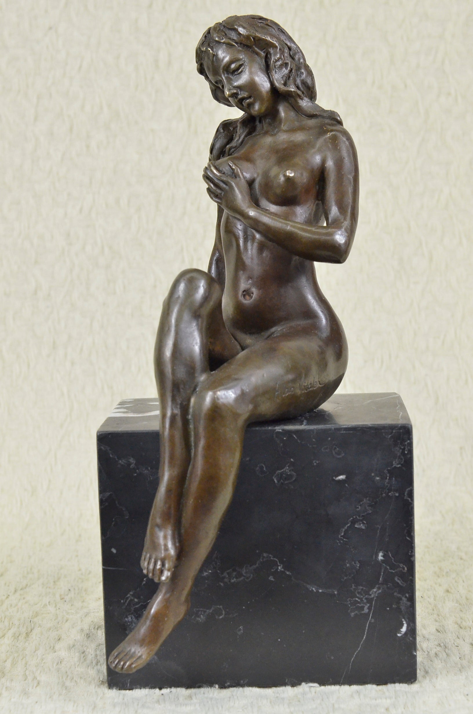 Handcrafted bronze sculpture SALE Female Nude Sexy Vitaleh Aldo Original Large