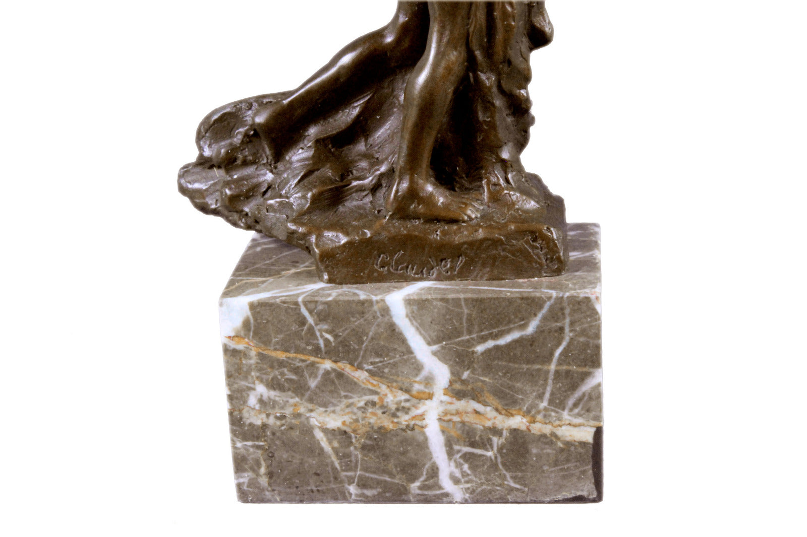 Hand Made Statue Eternal Idol By Rodin Nude Couple Bronze Sculpture Figurine Art