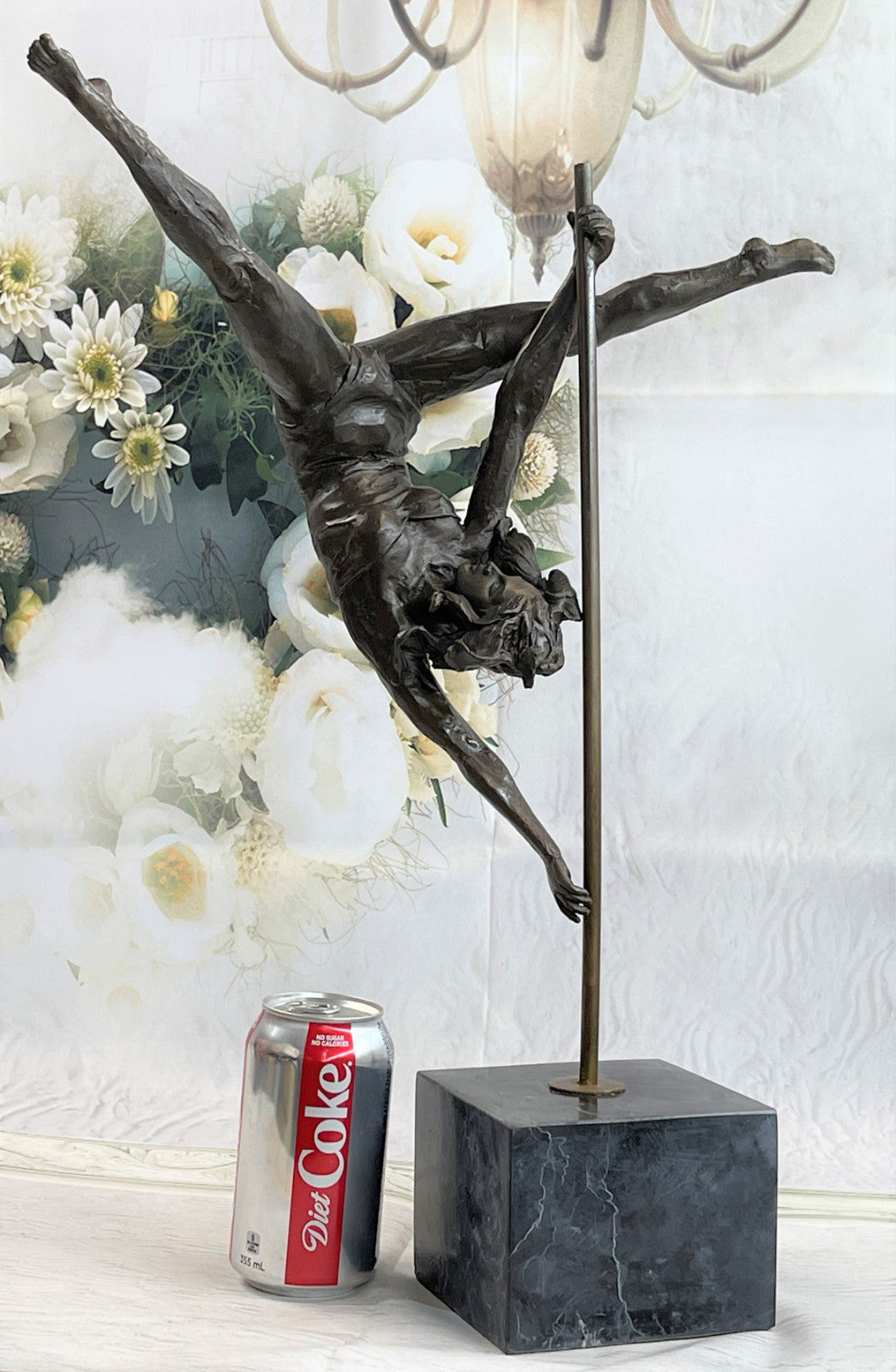 Young Woman Gymnast Hot Cast Gymnastic Home Decor Bronze Very Large Hand Art