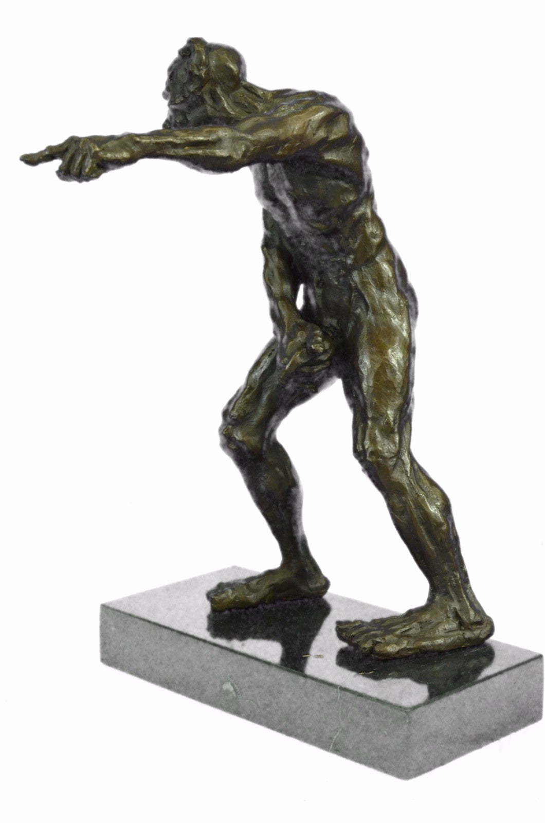 Collector’s Edition “Devil Holding His Manhood” Bronze Sculpture – Erotic Art by Milo